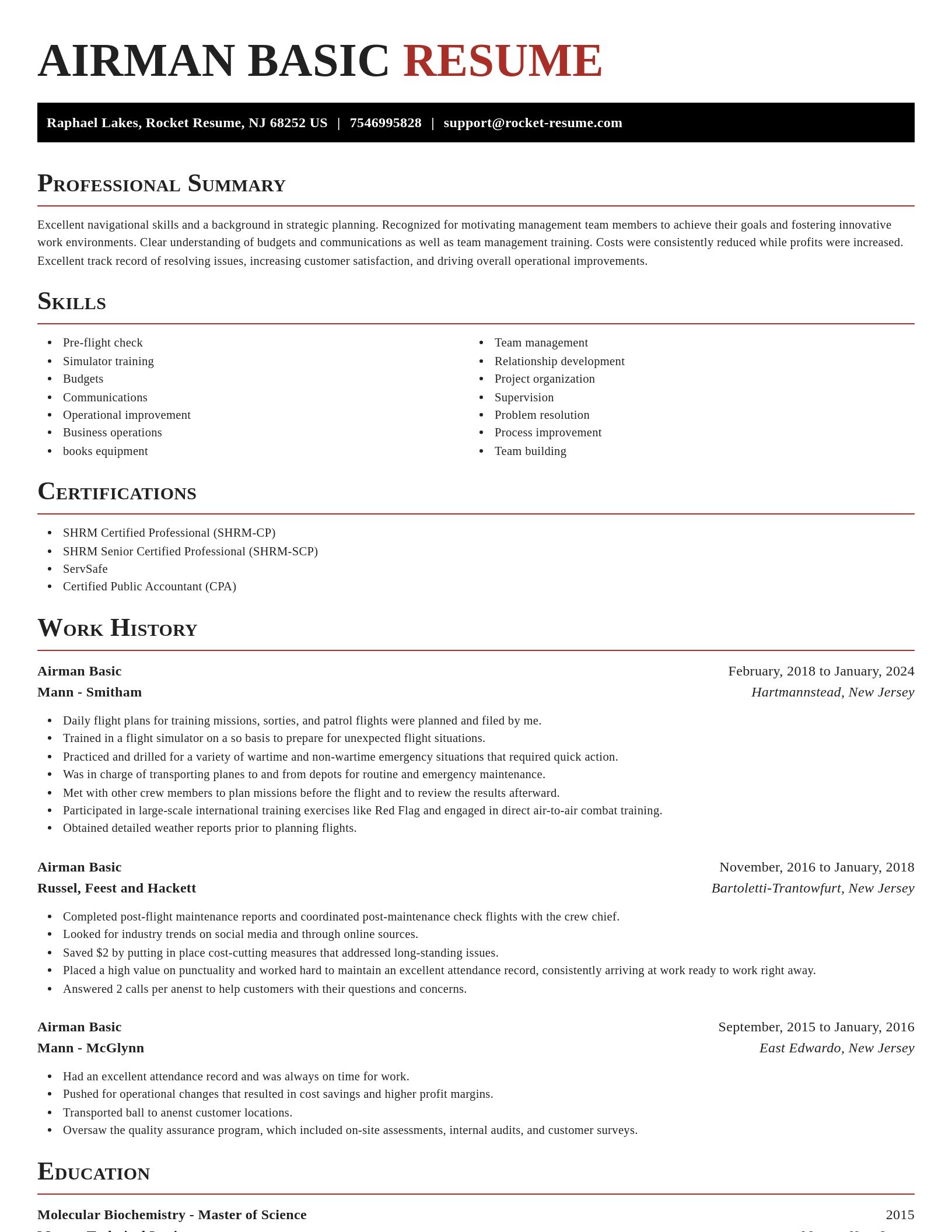 Exquisite resume template