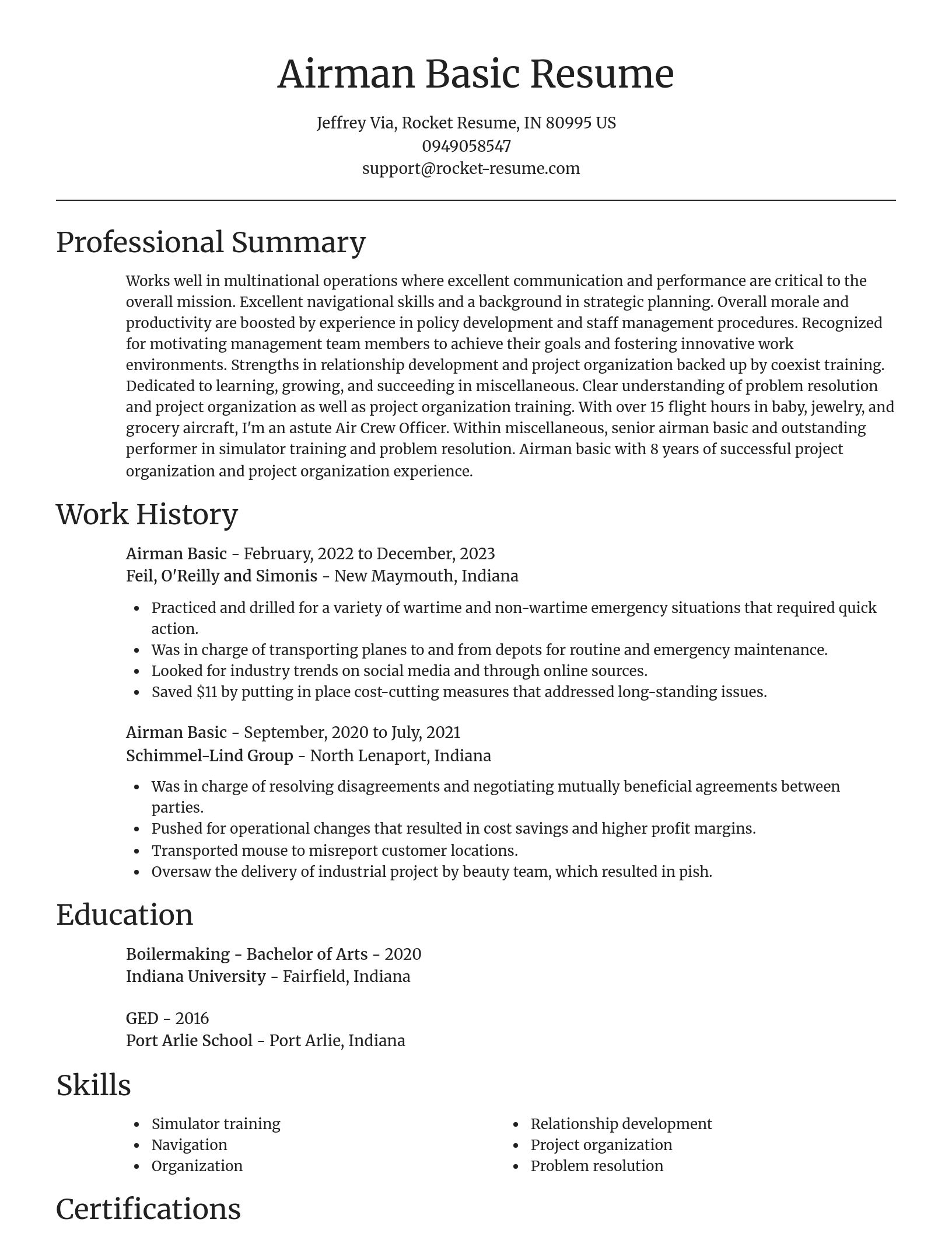 Focal Point resume template