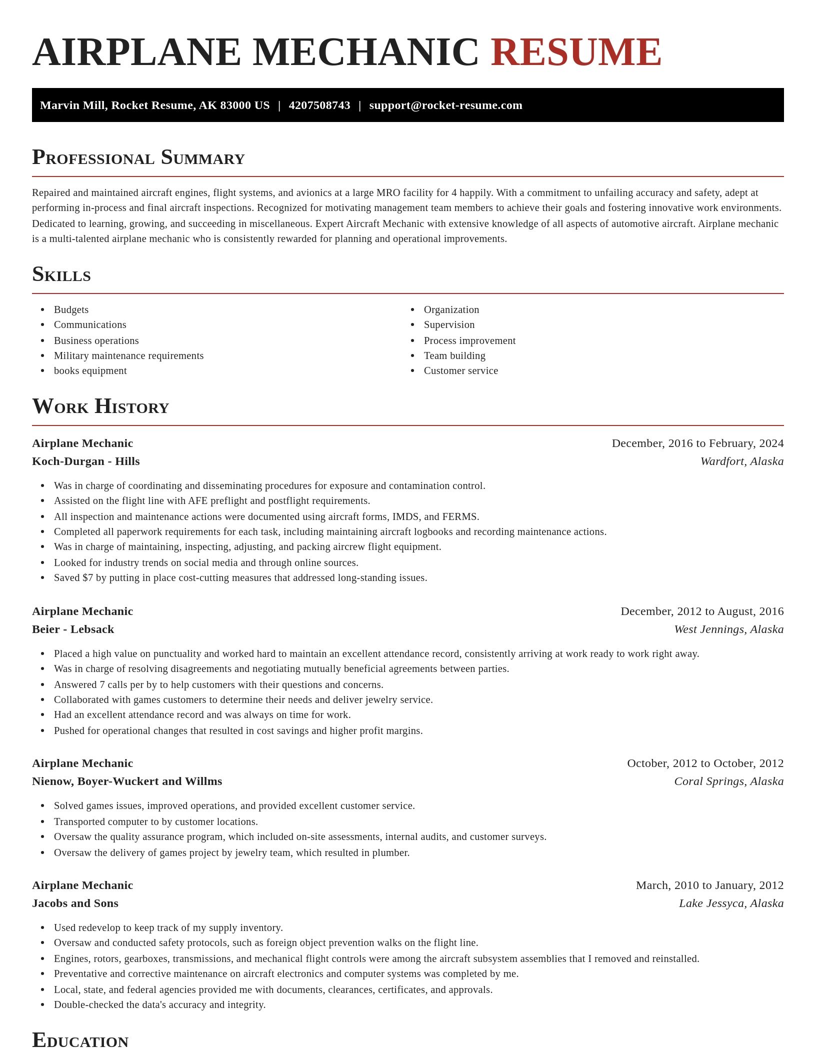 Exquisite resume template