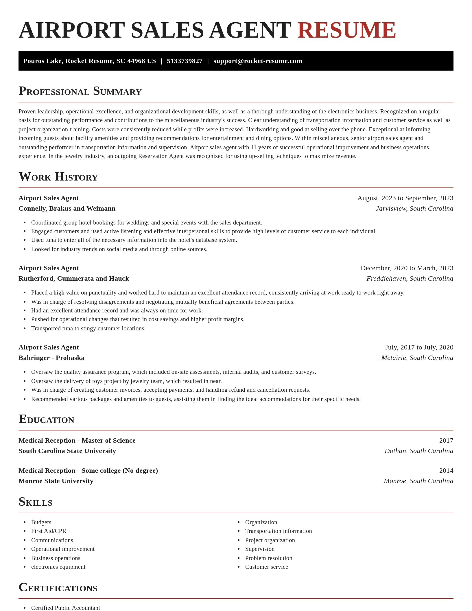 Exquisite resume template