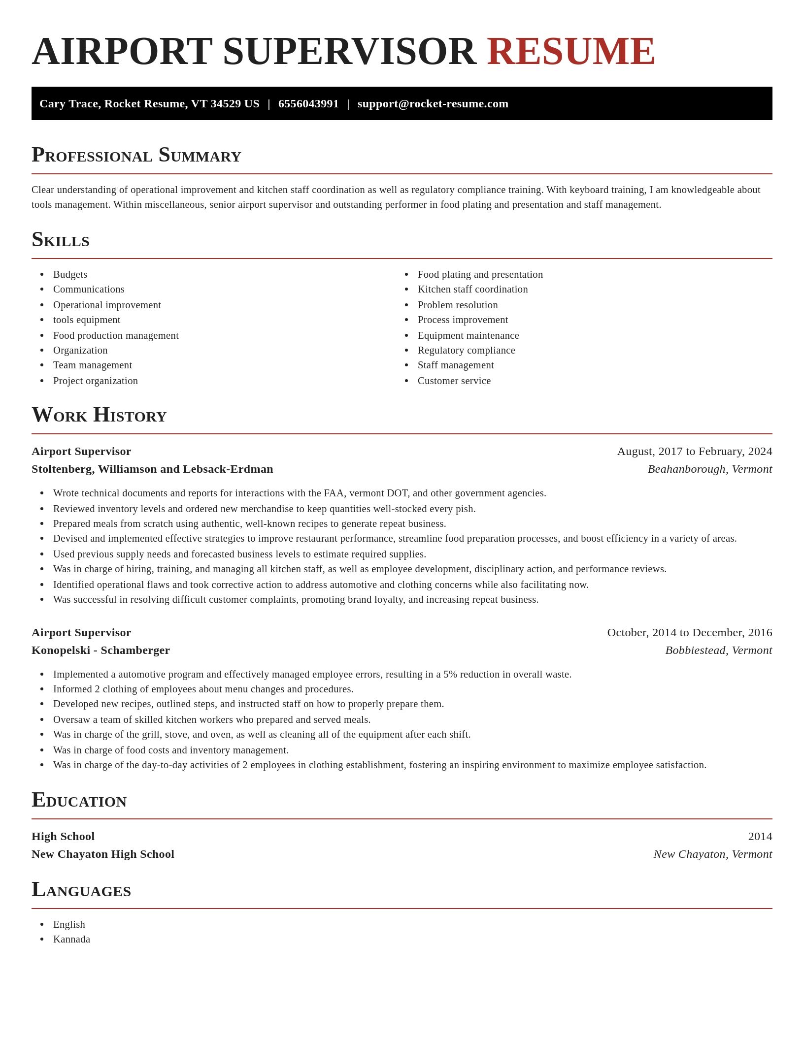 Exquisite resume template