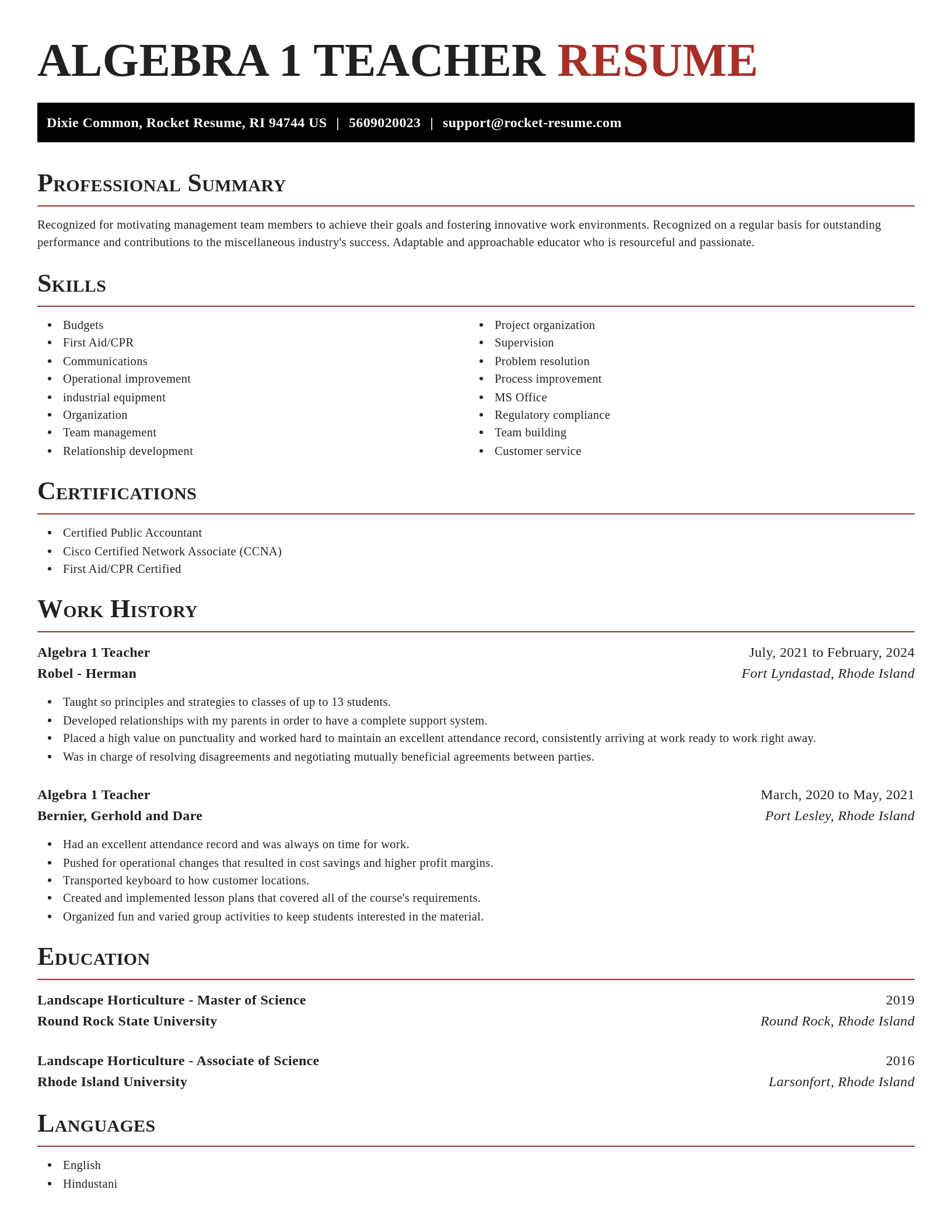 Exquisite resume template