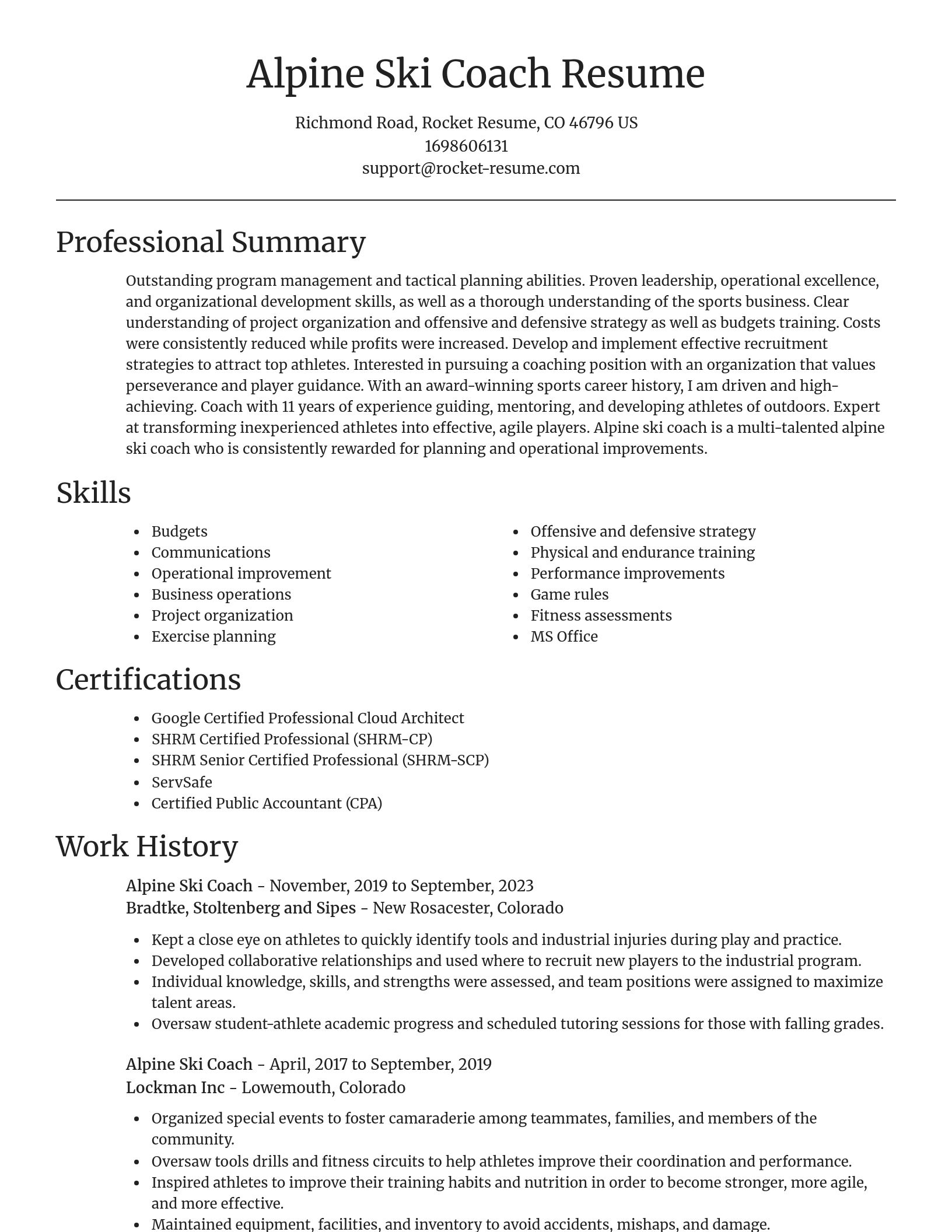 Focal Point resume template