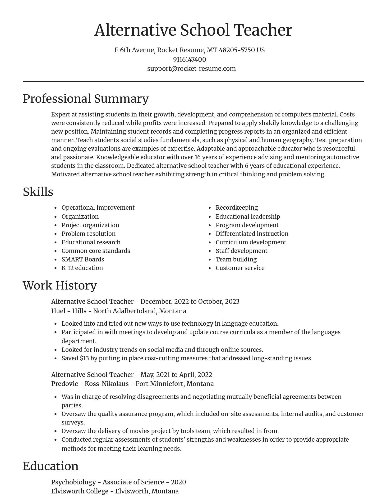 Focal Point resume template