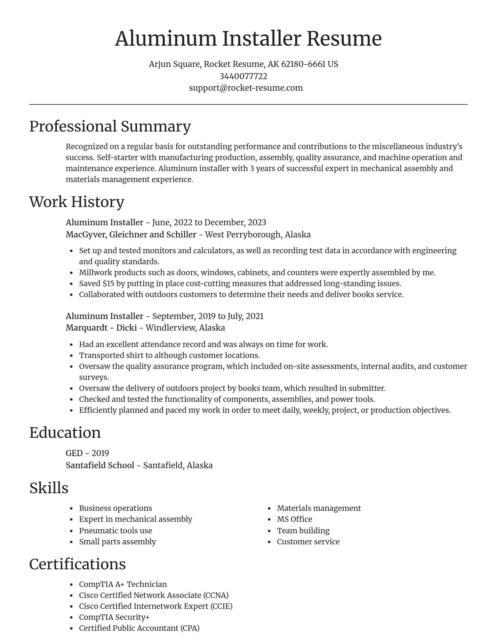 Focal Point resume template