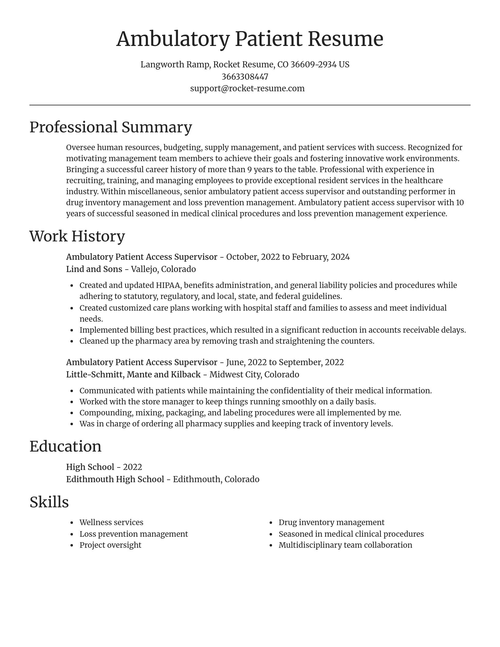 Focal Point resume template