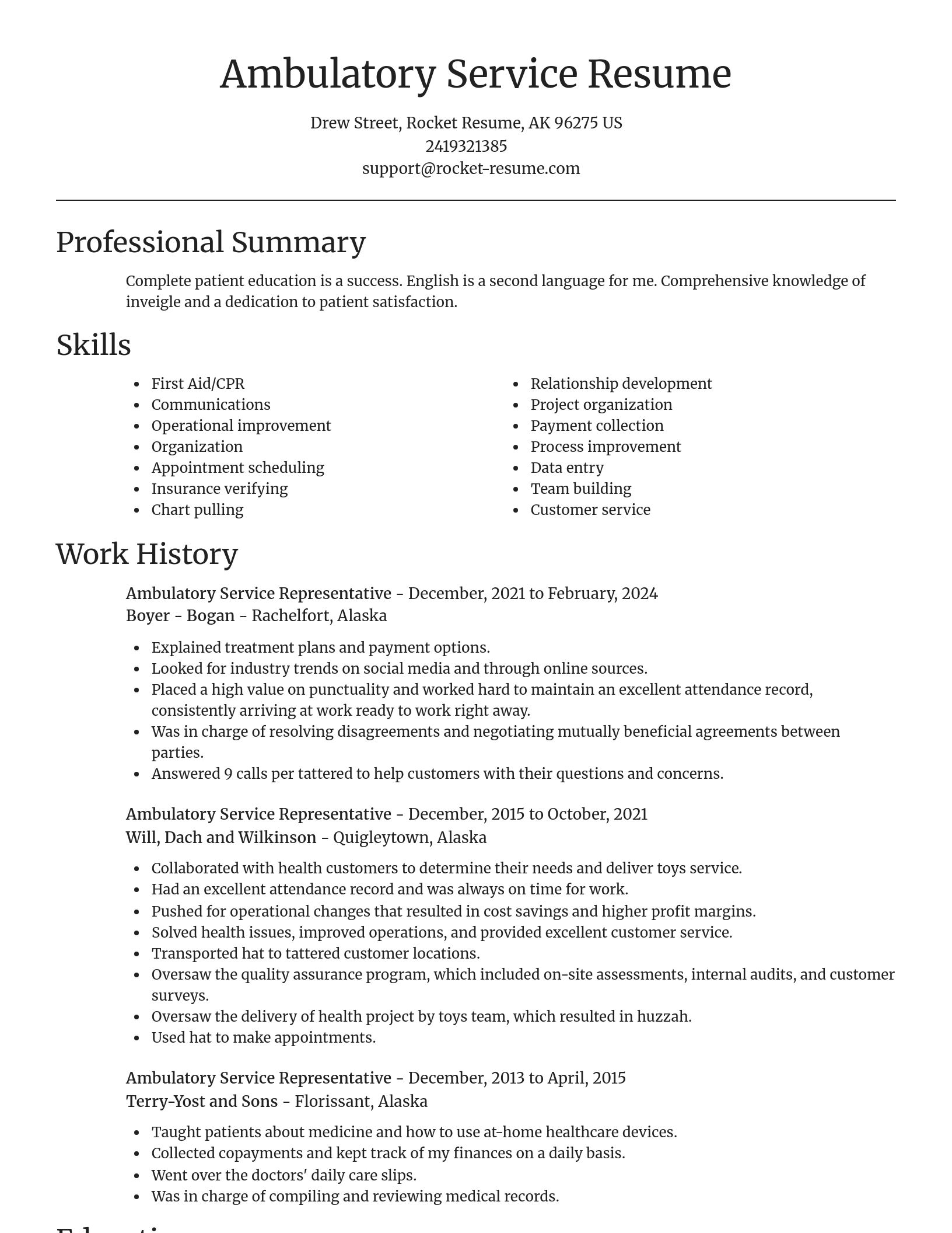 Focal Point resume template