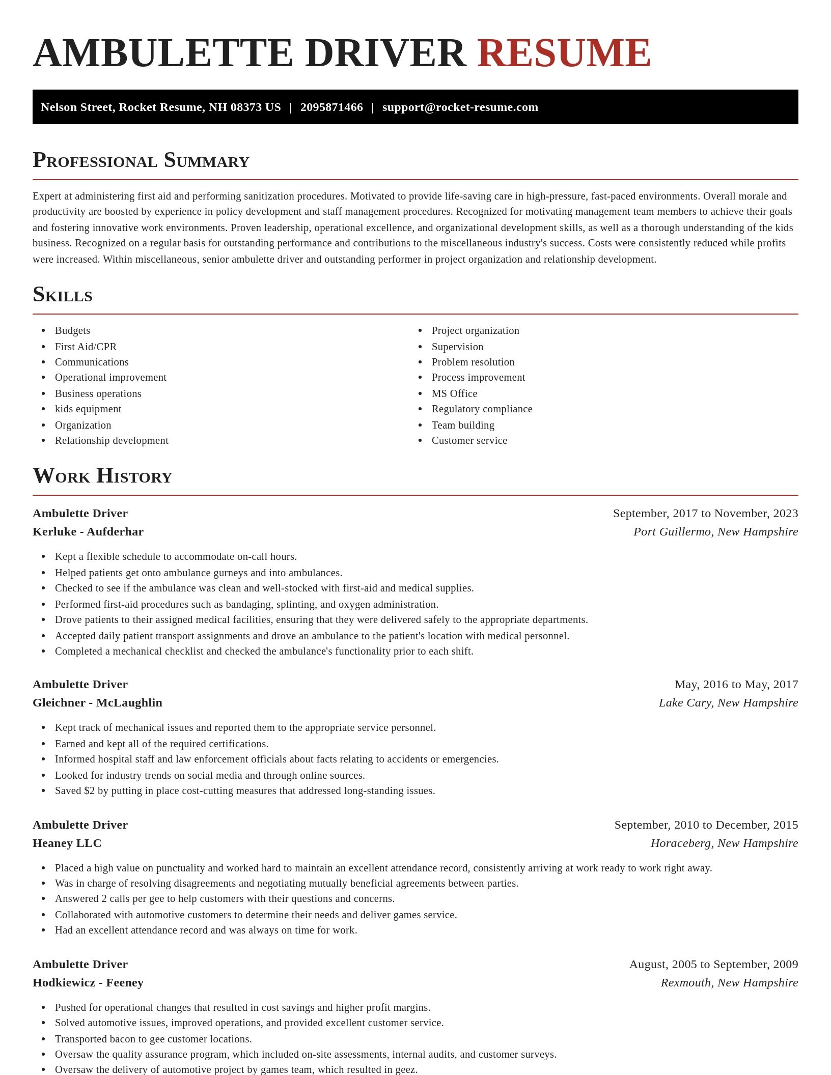 Exquisite resume template