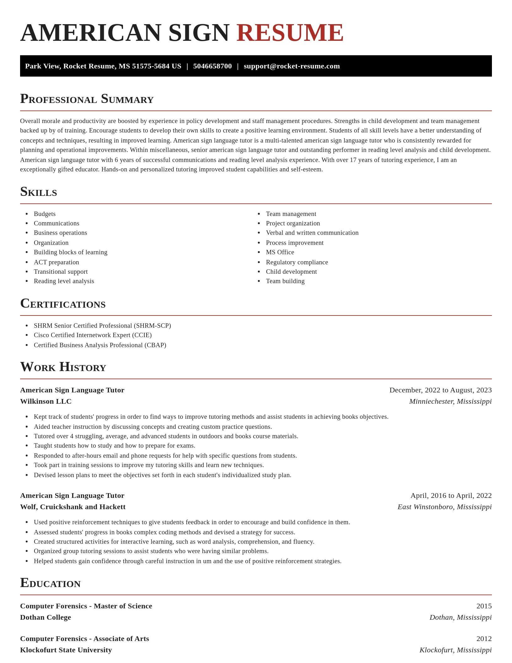 Exquisite resume template