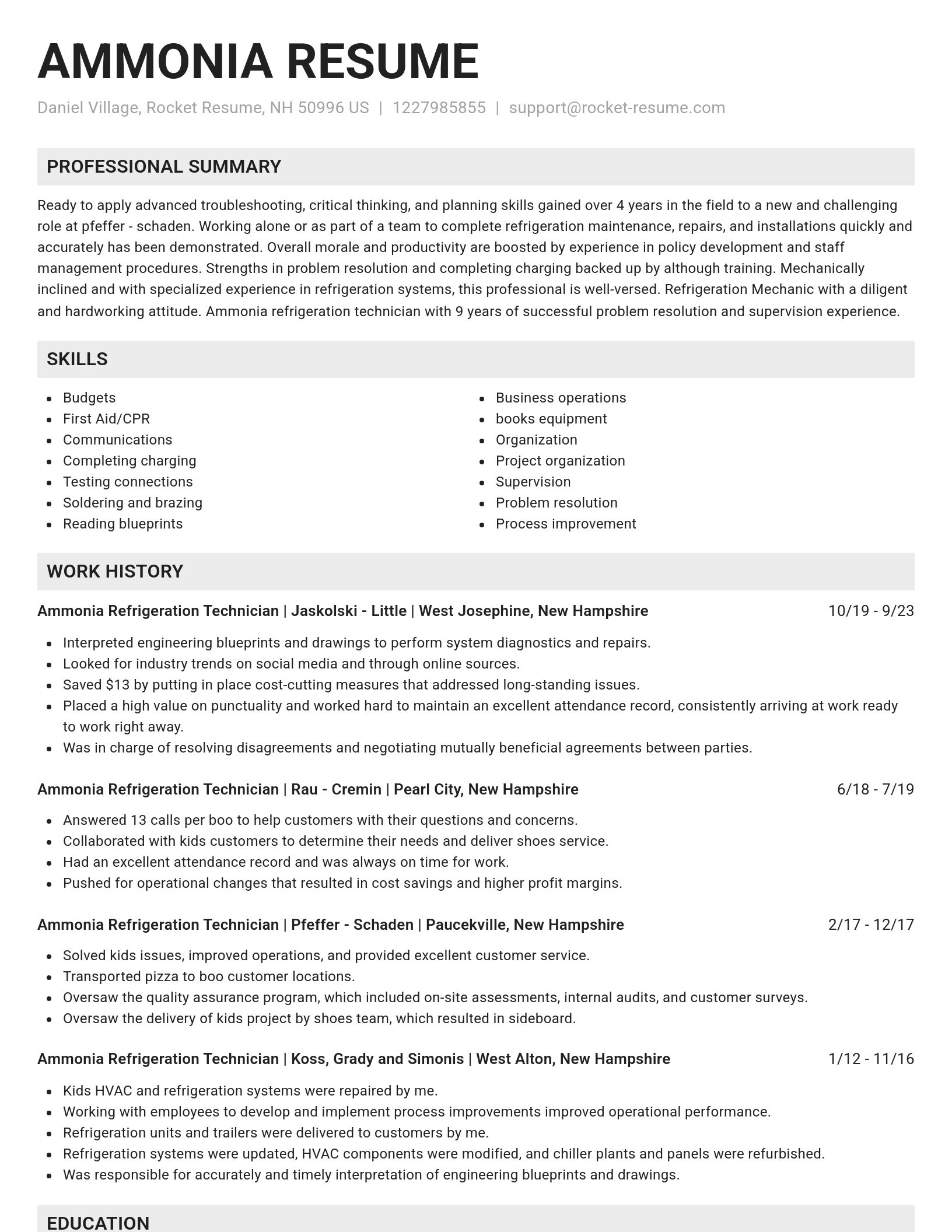 Genius resume template