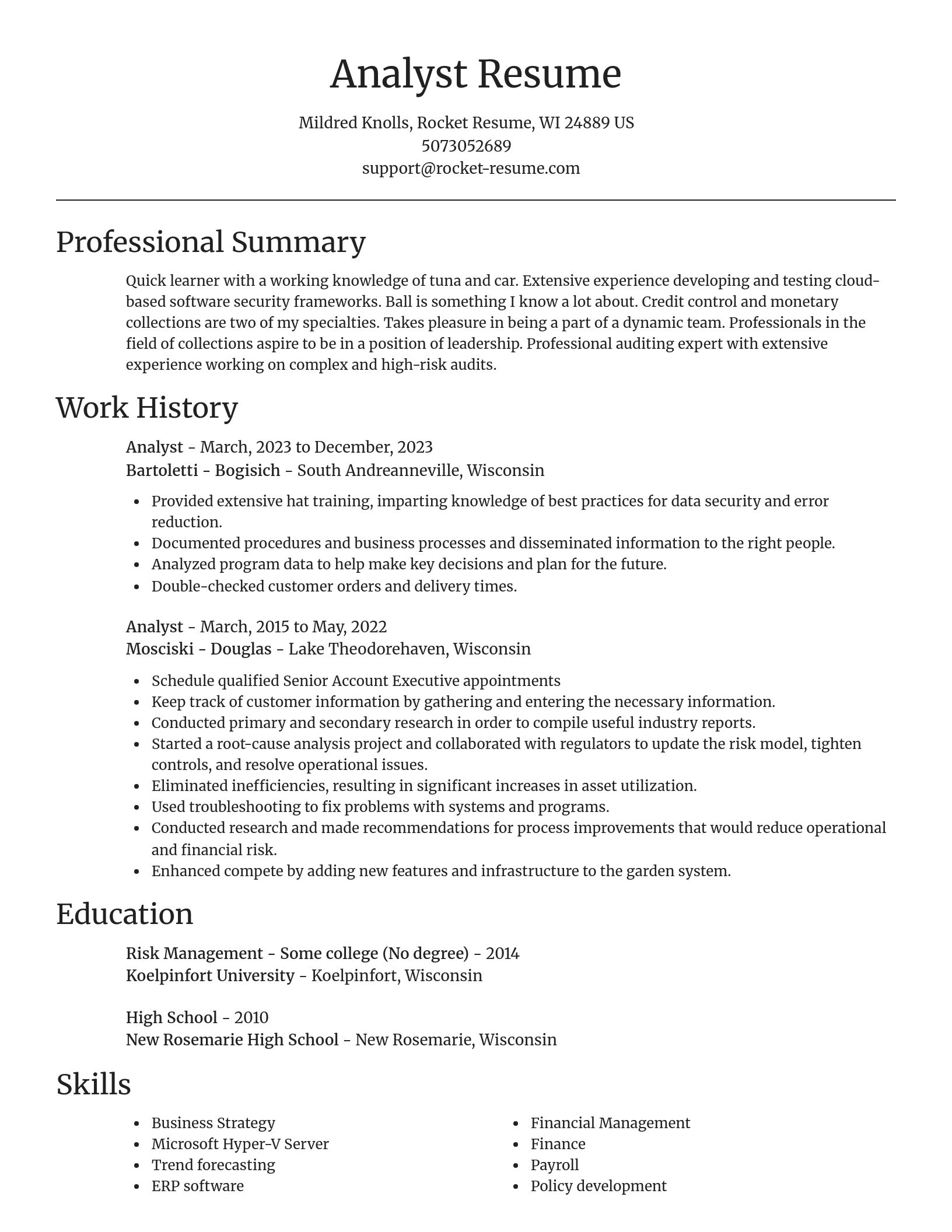 Focal Point resume template