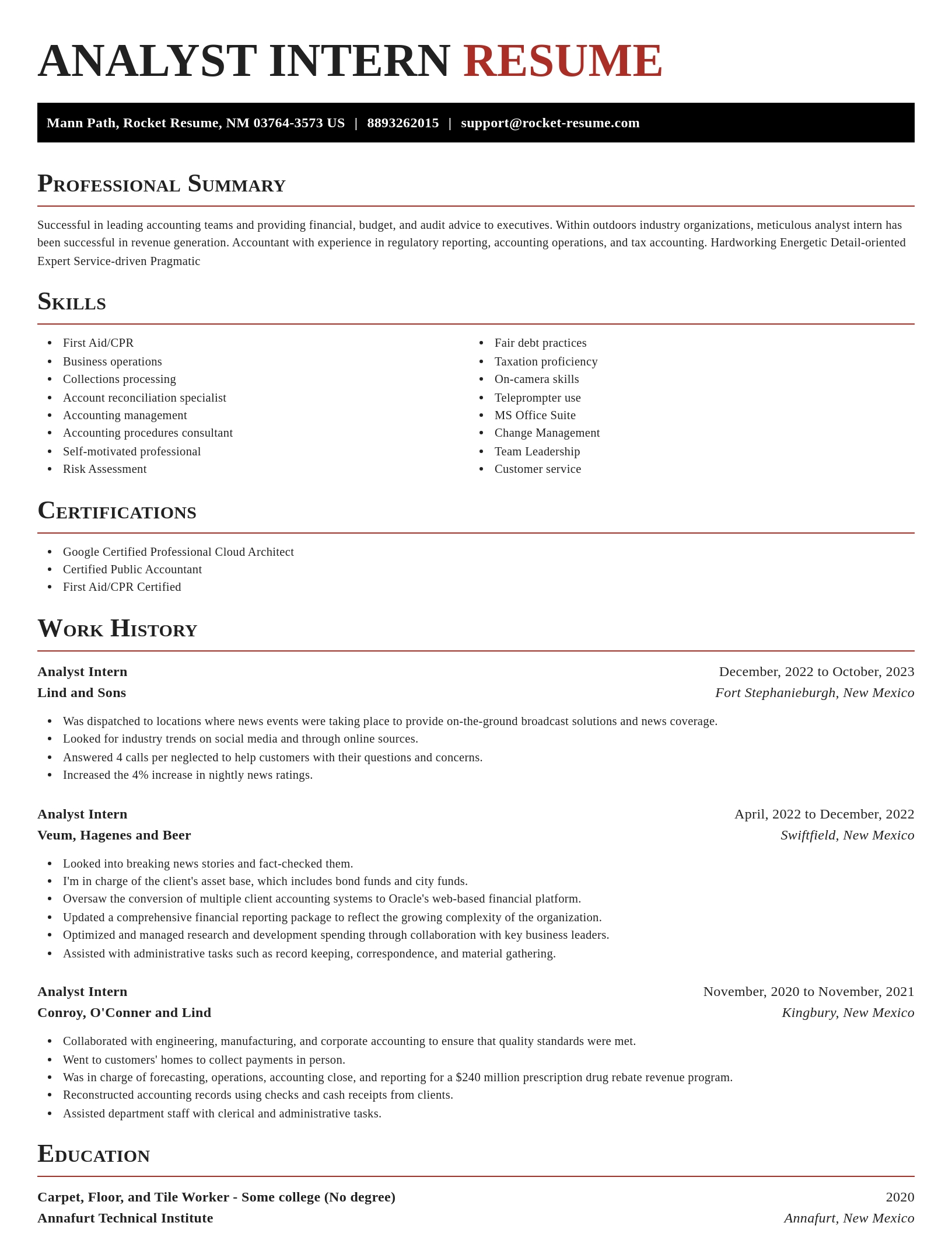 Exquisite resume template