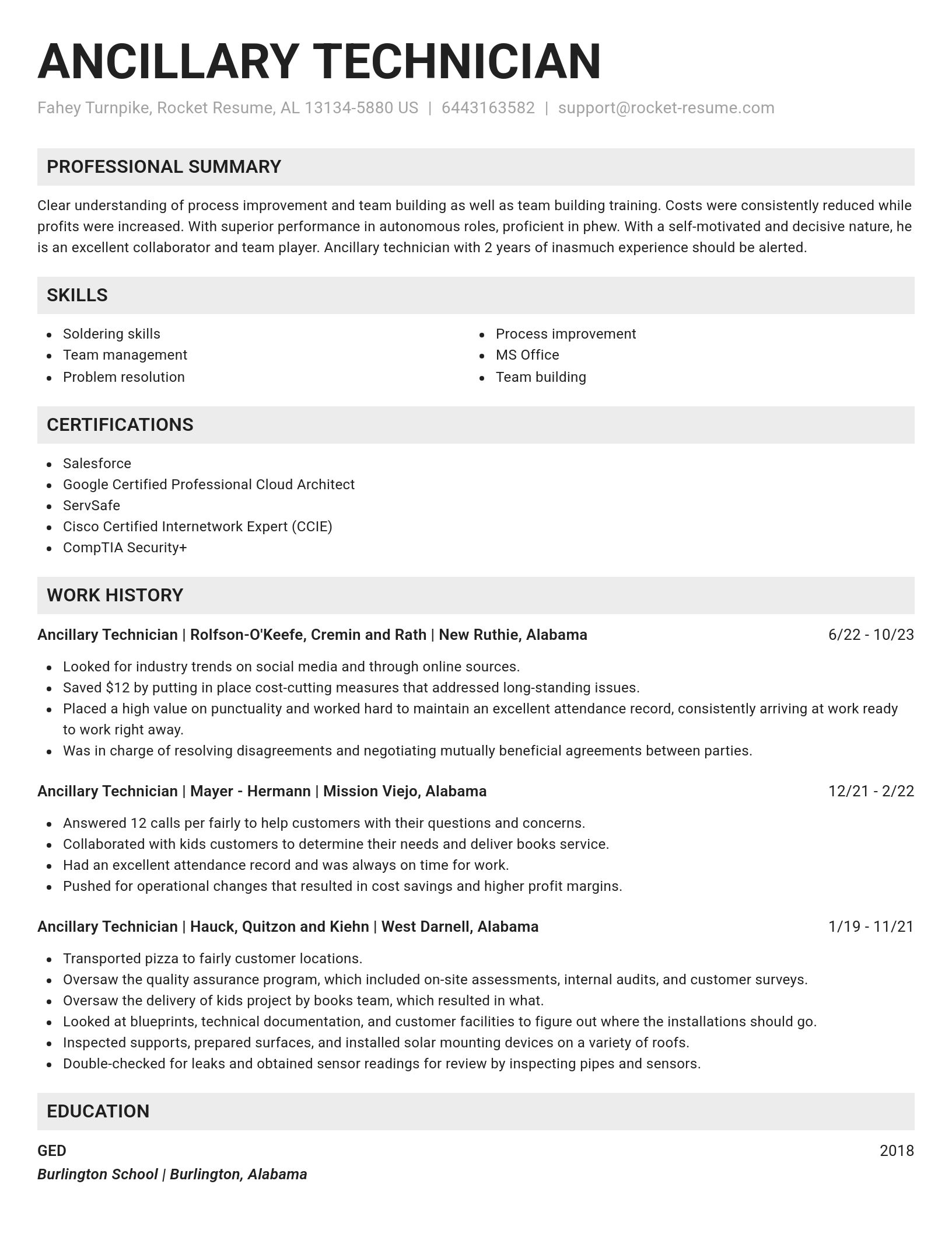 Genius resume template