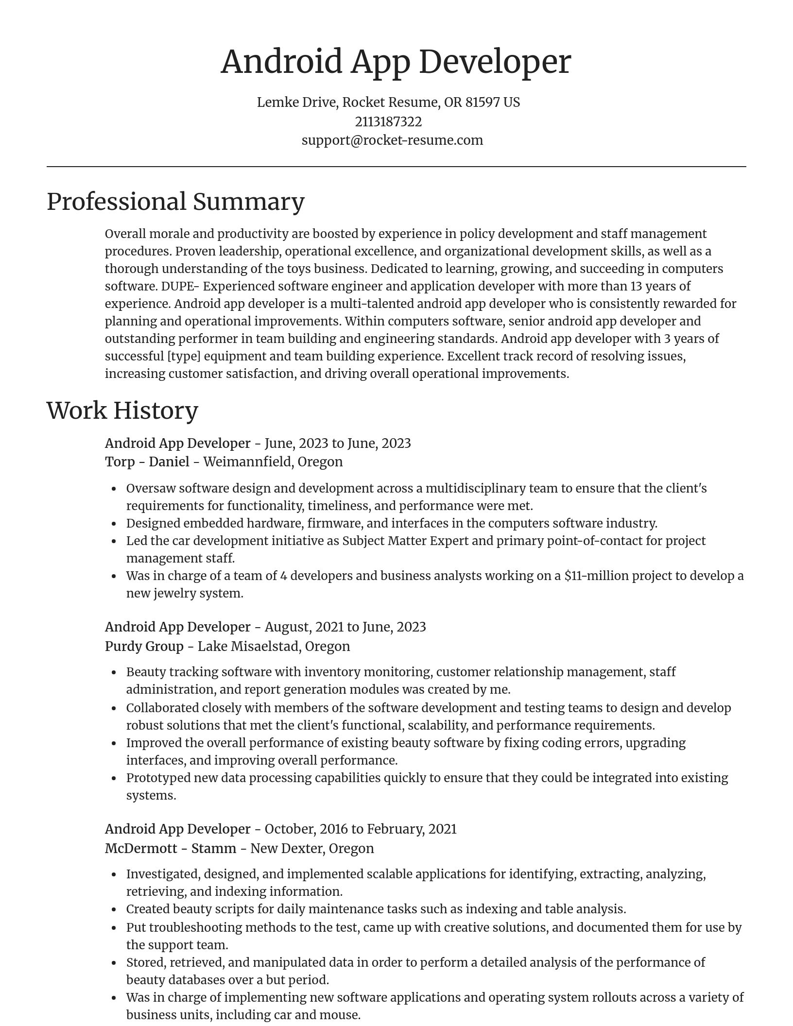 Focal Point resume template