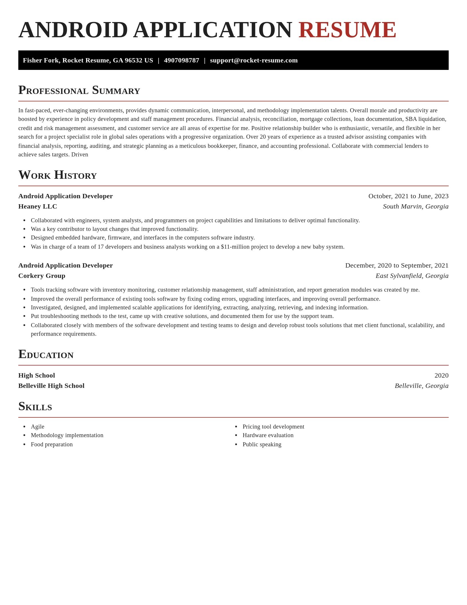 Exquisite resume template