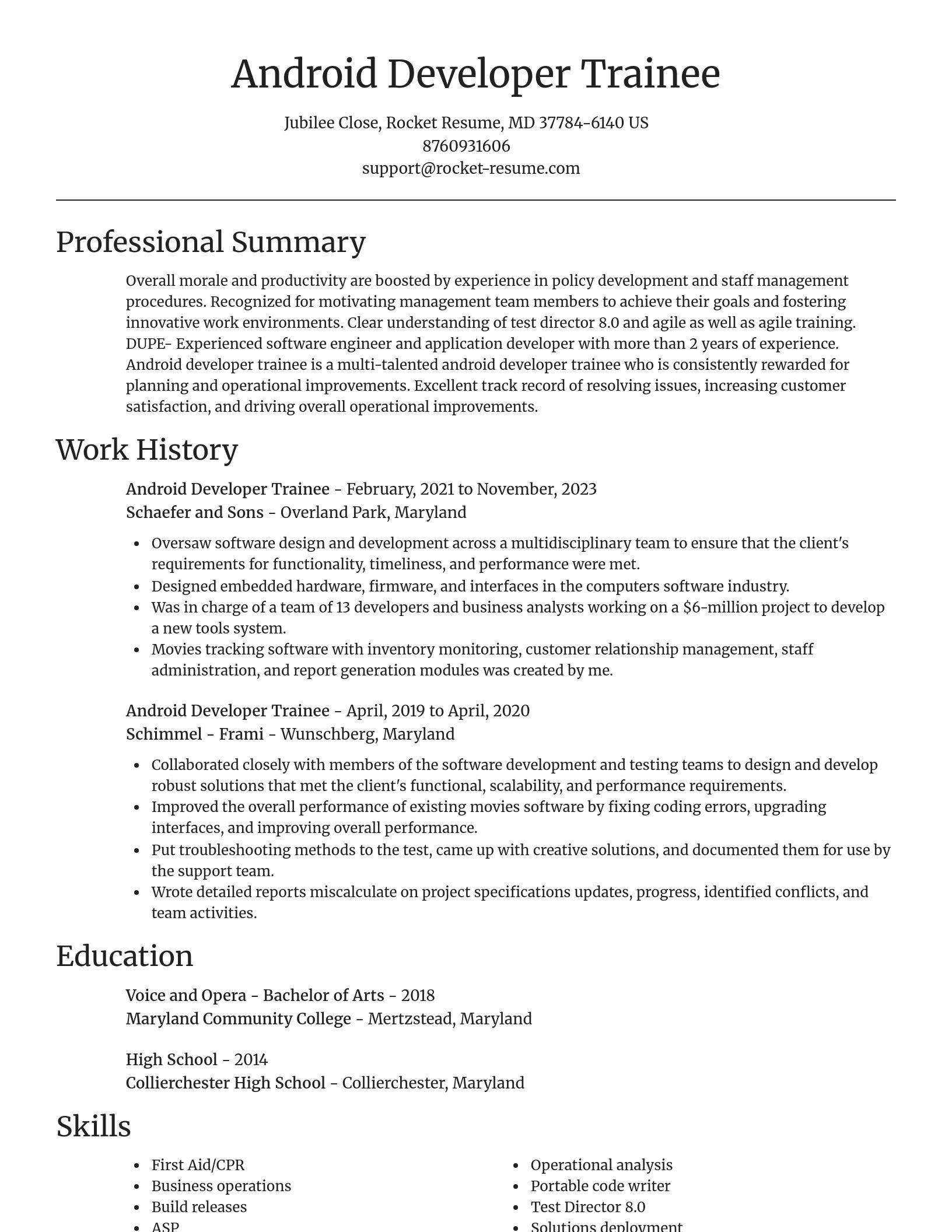 Focal Point resume template
