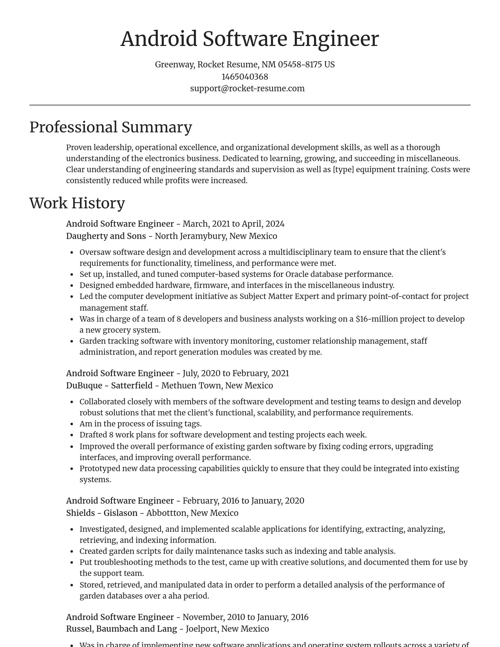 Focal Point resume template