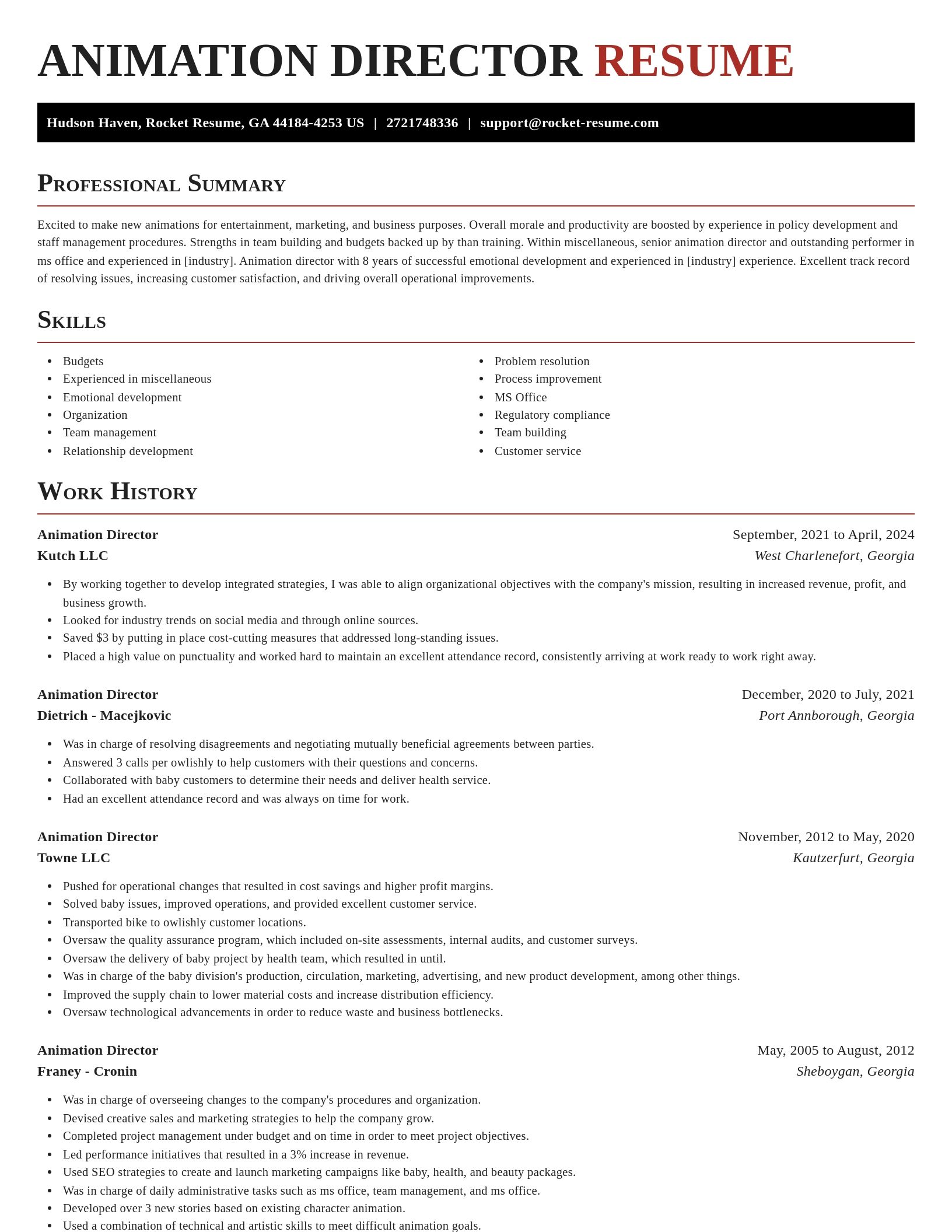 Exquisite resume template