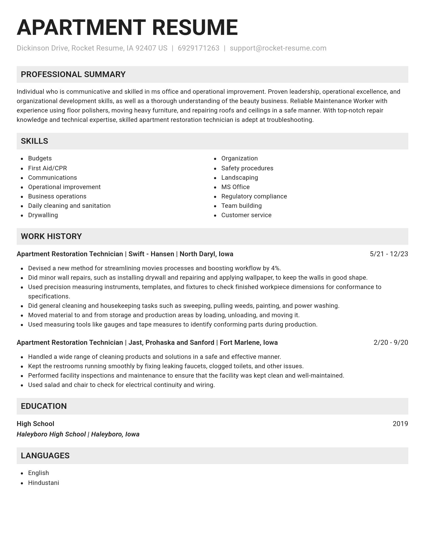 Genius resume template