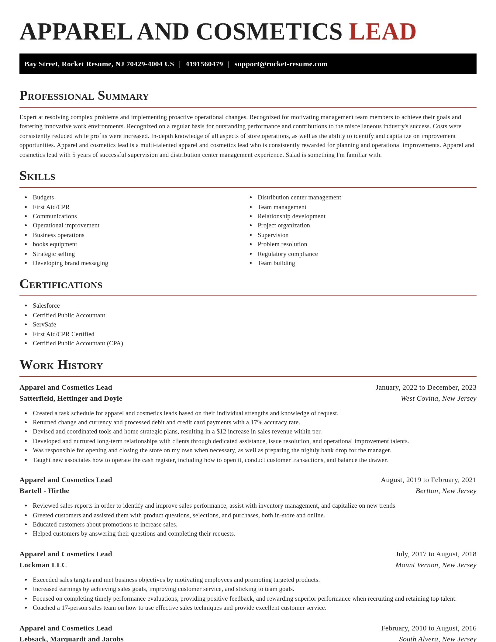 Exquisite resume template