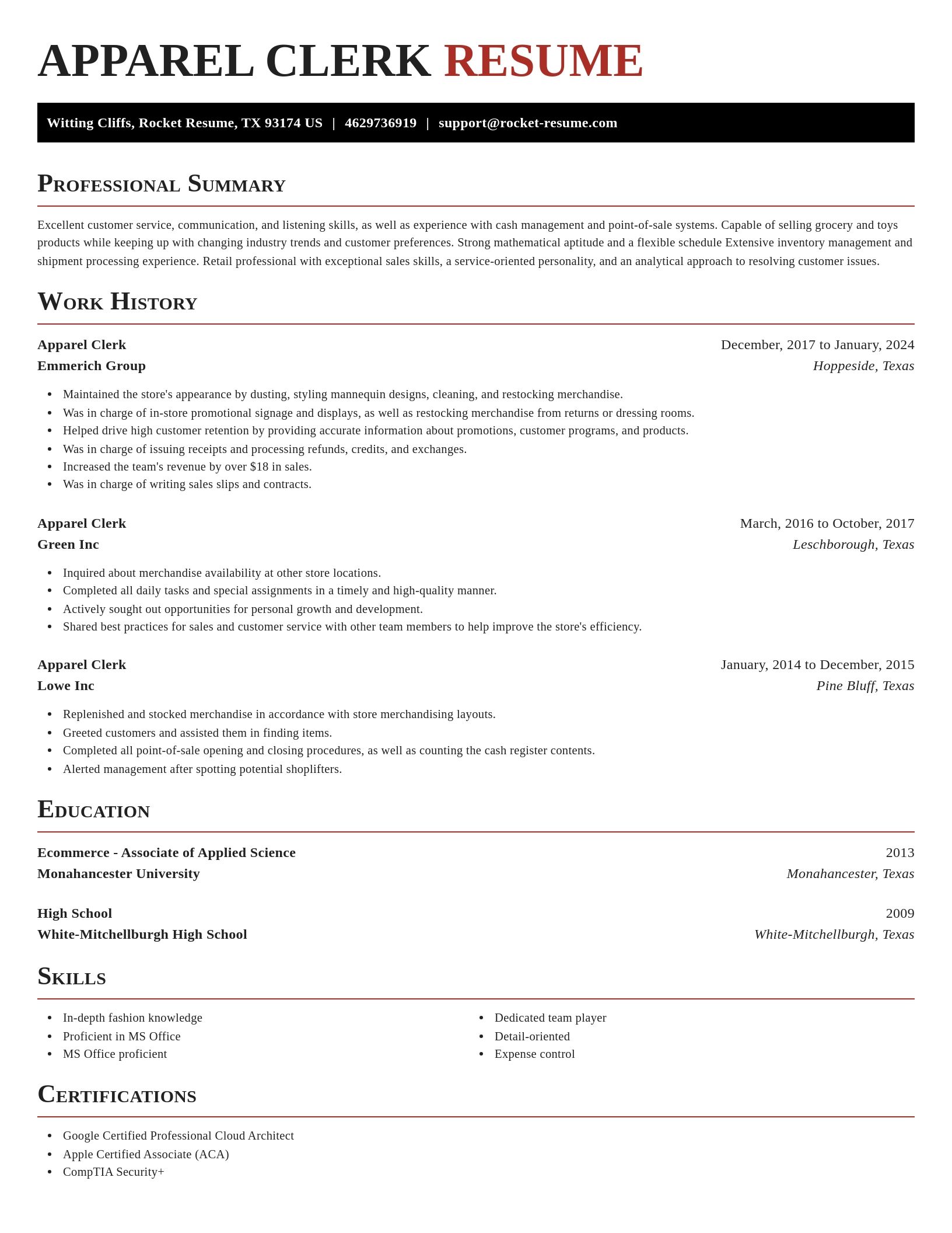 Exquisite resume template