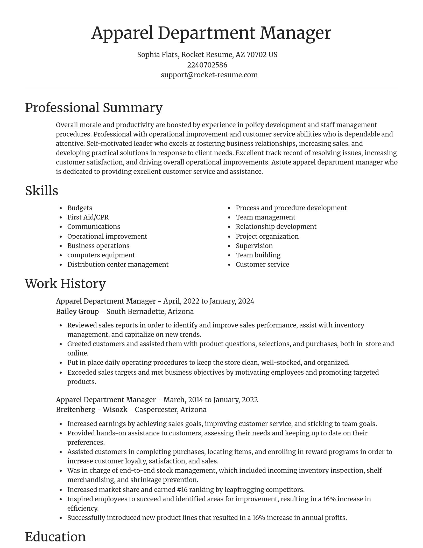 Focal Point resume template