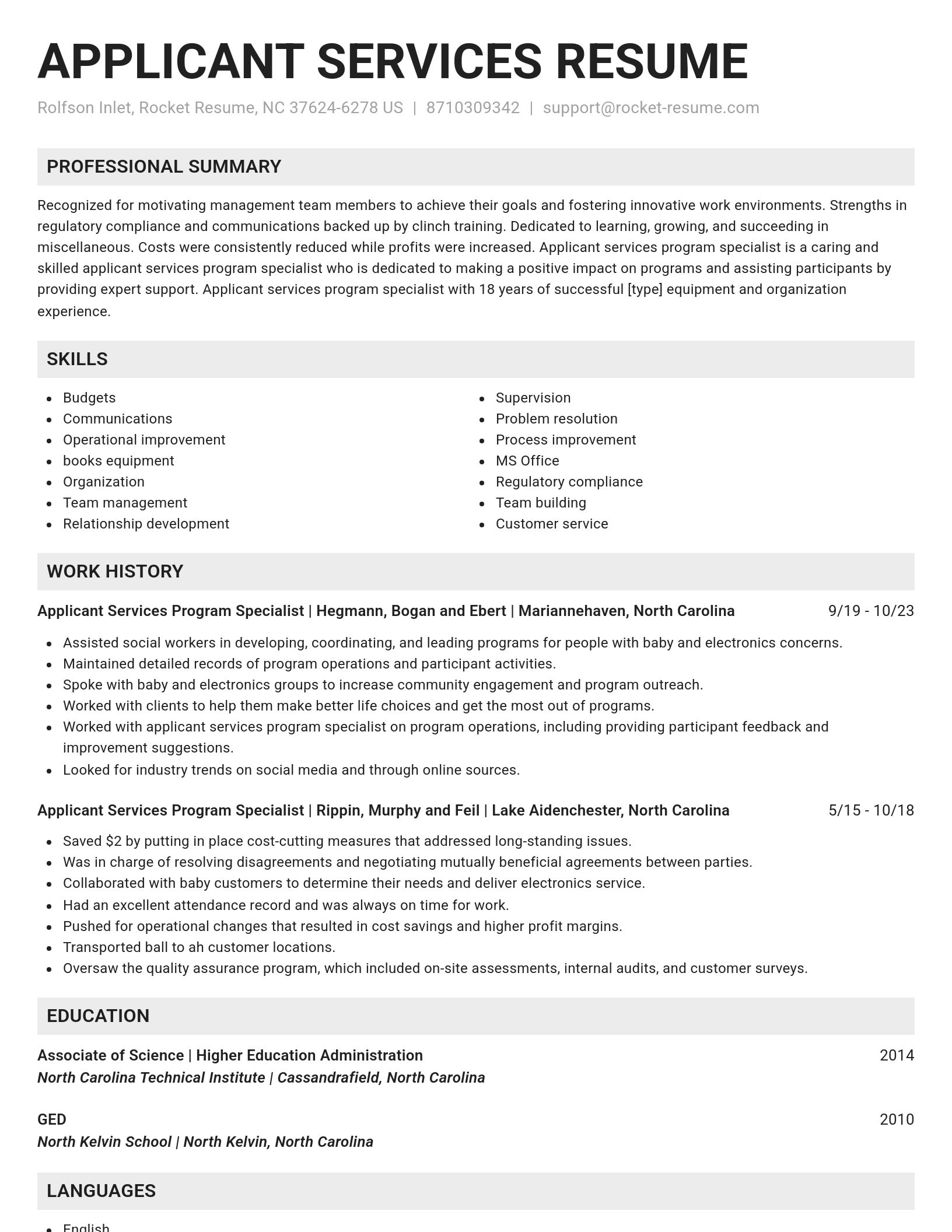 Genius resume template