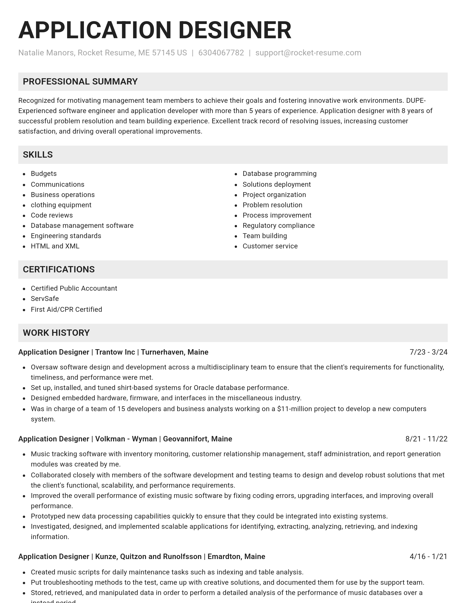 Genius resume template