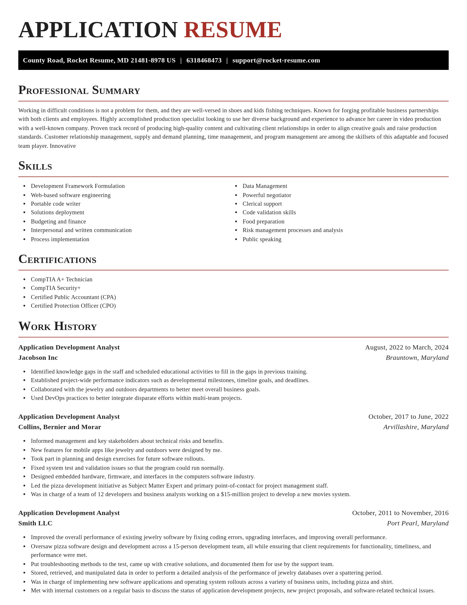 Exquisite resume template