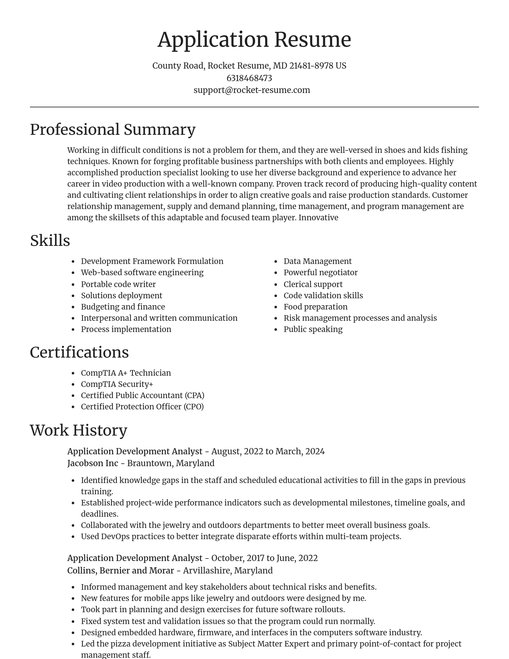 Focal Point resume template