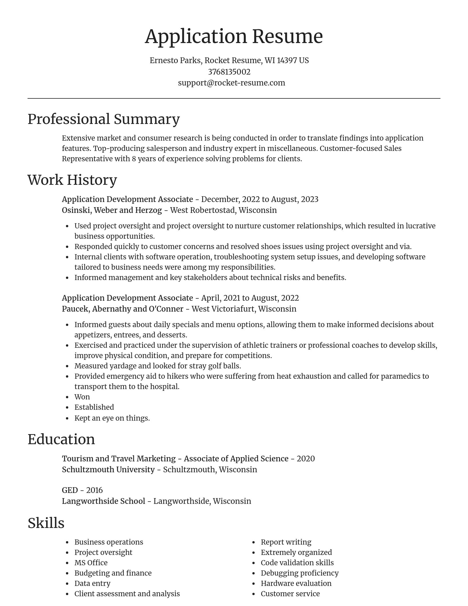Focal Point resume template