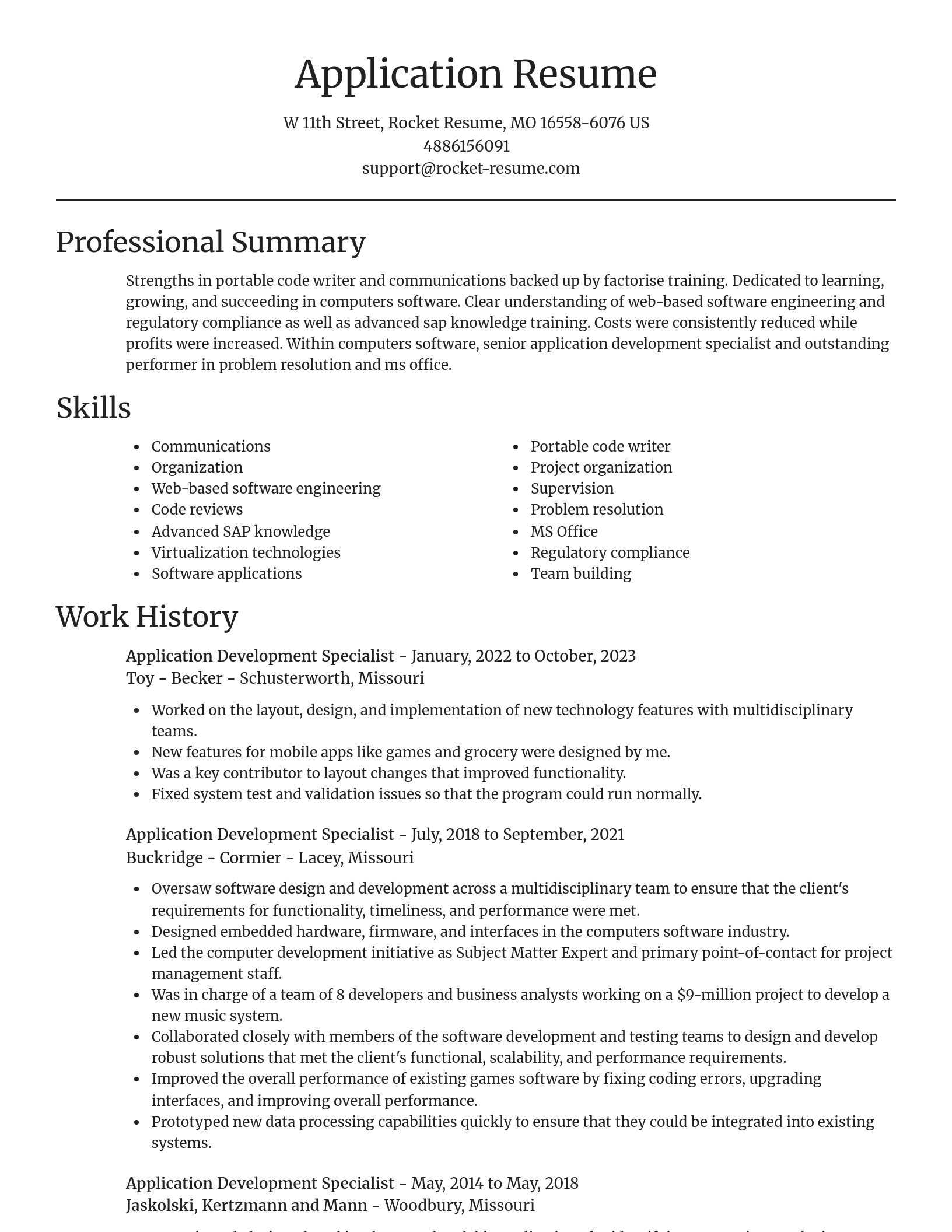 Focal Point resume template