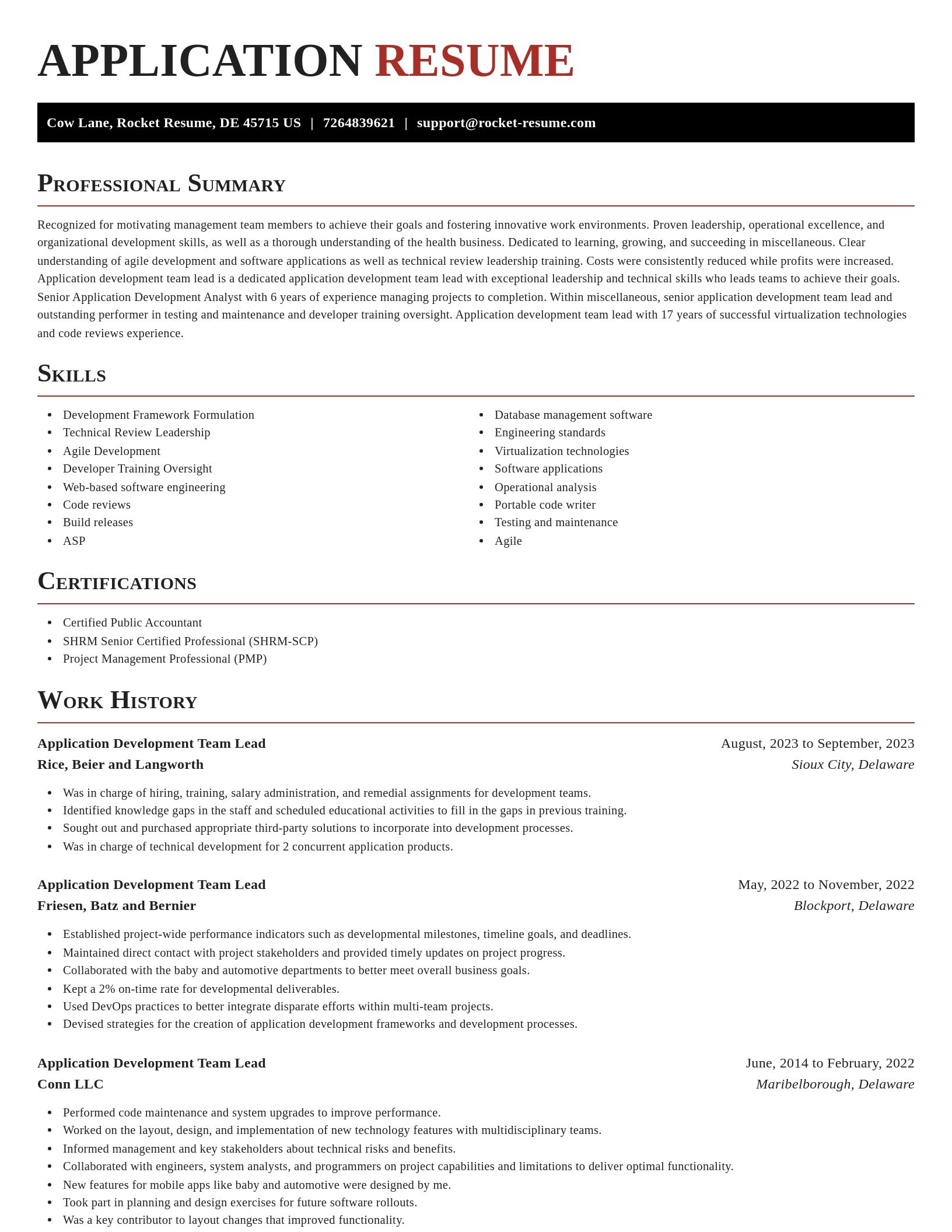 Exquisite resume template