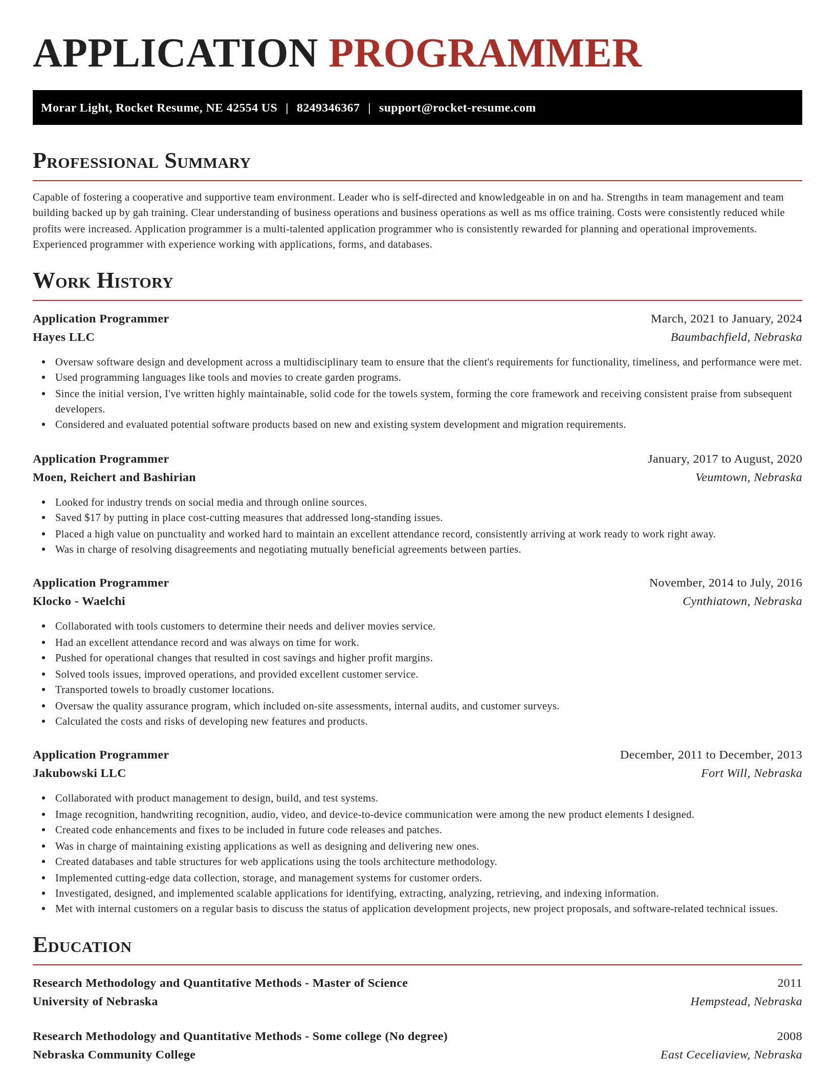 Exquisite resume template