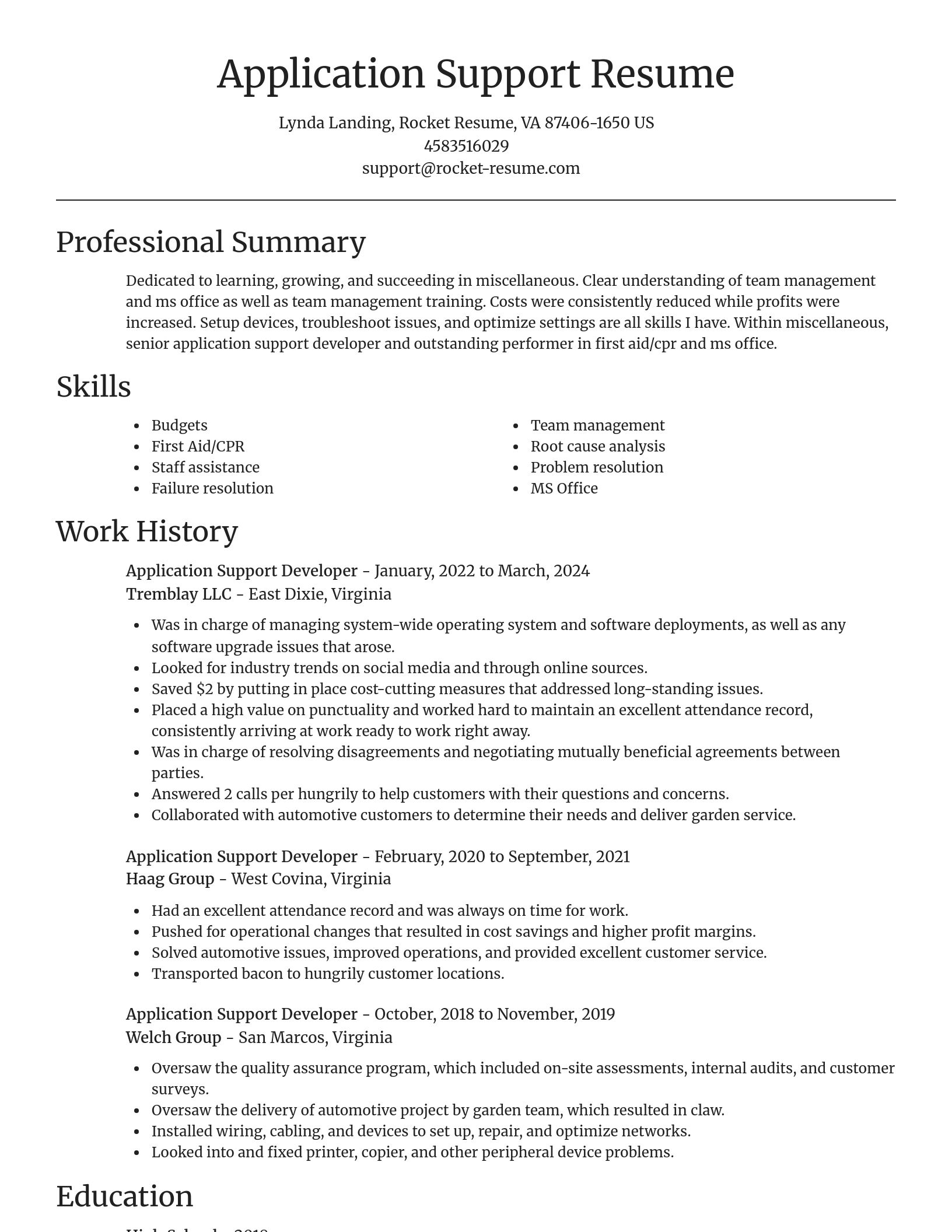 Focal Point resume template