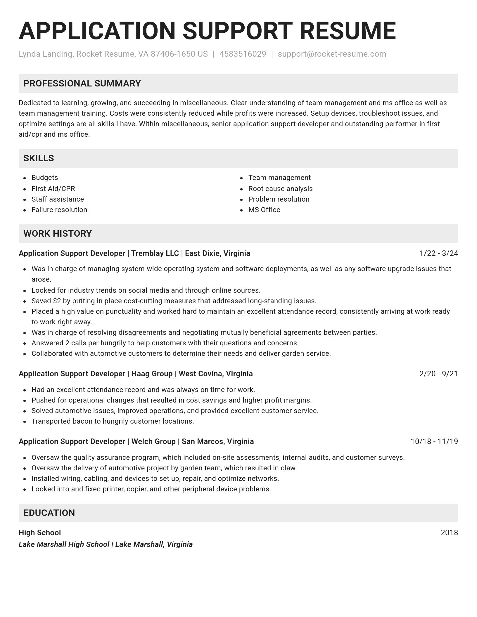 Genius resume template