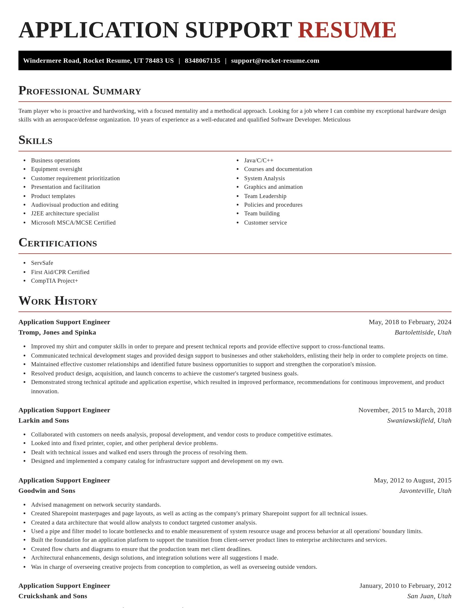 Exquisite resume template