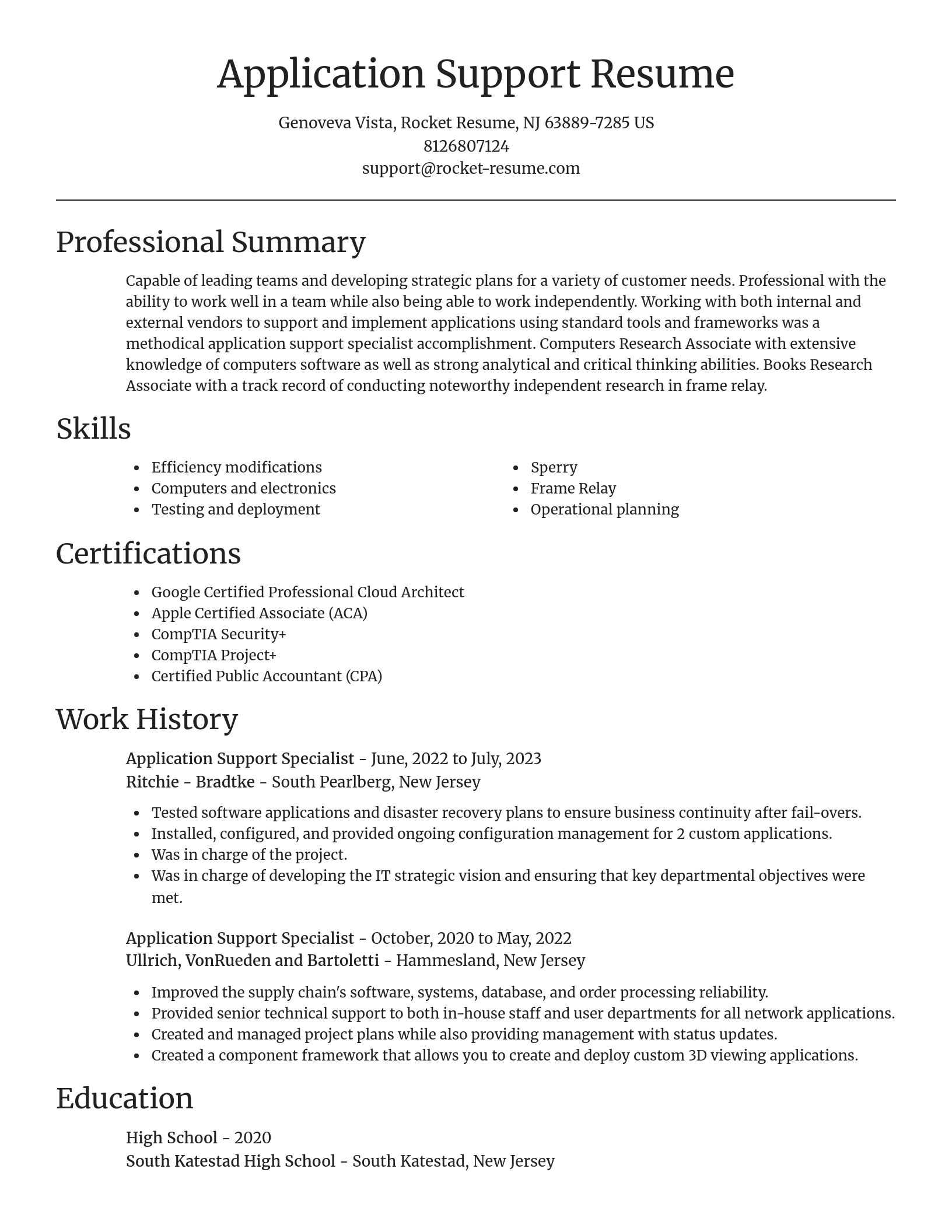 Focal Point resume template