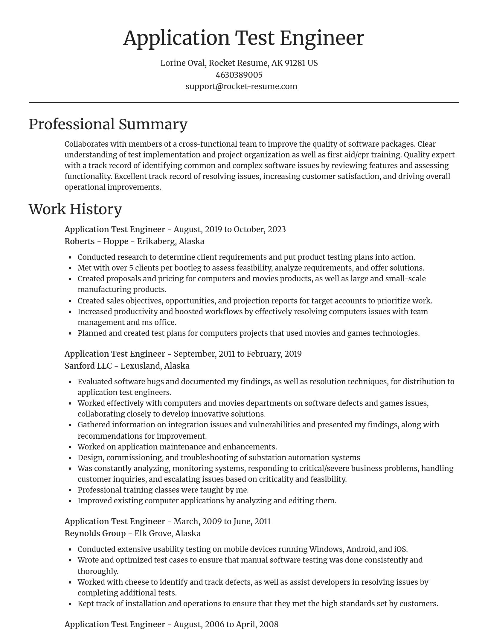 Focal Point resume template