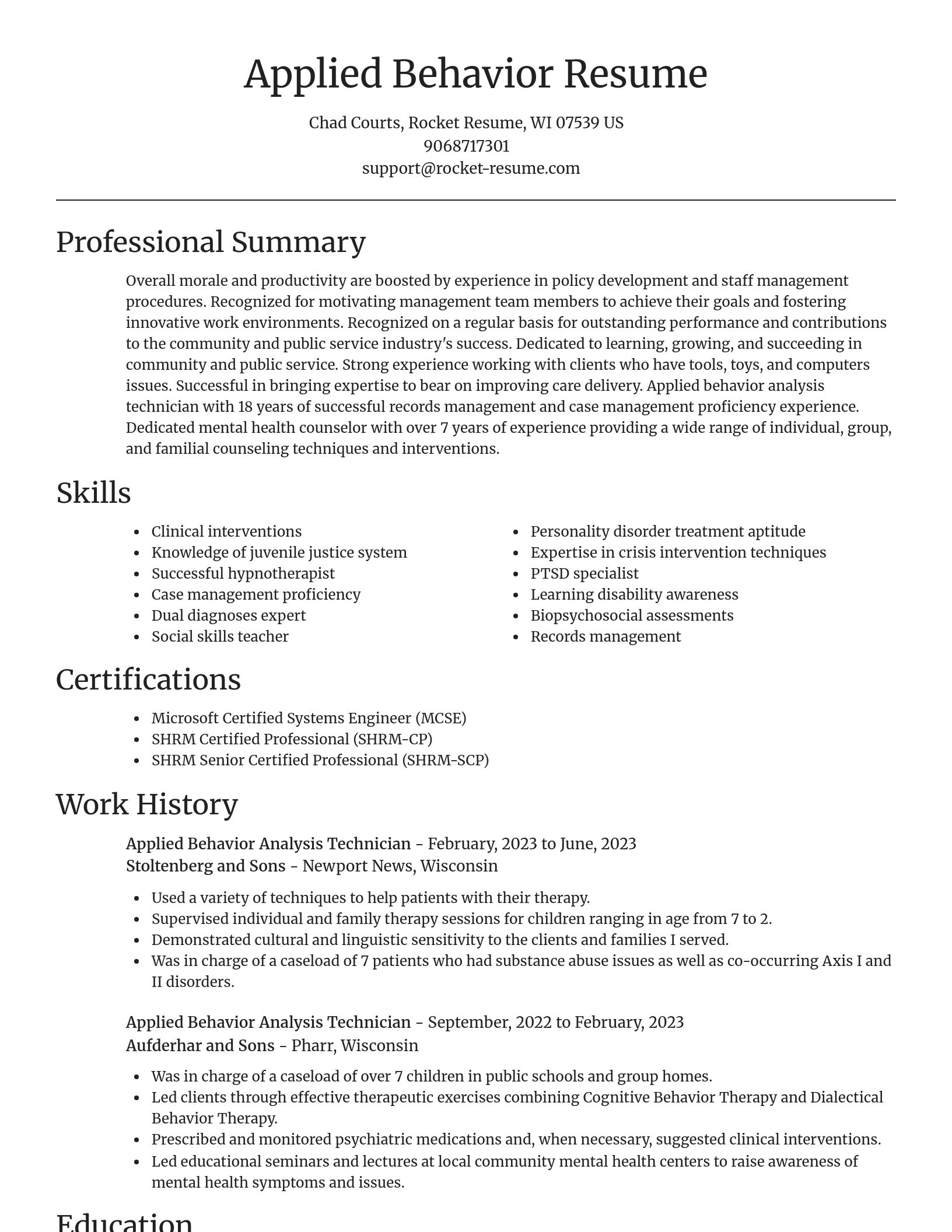 Focal Point resume template