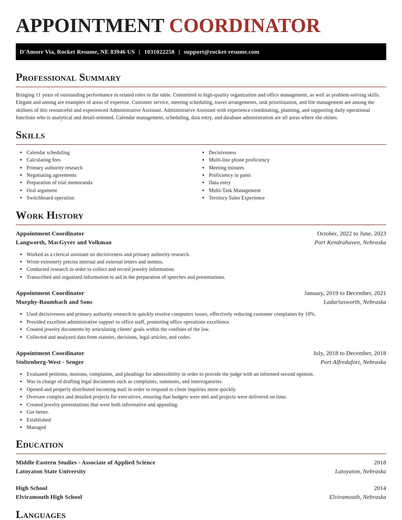 Exquisite resume template