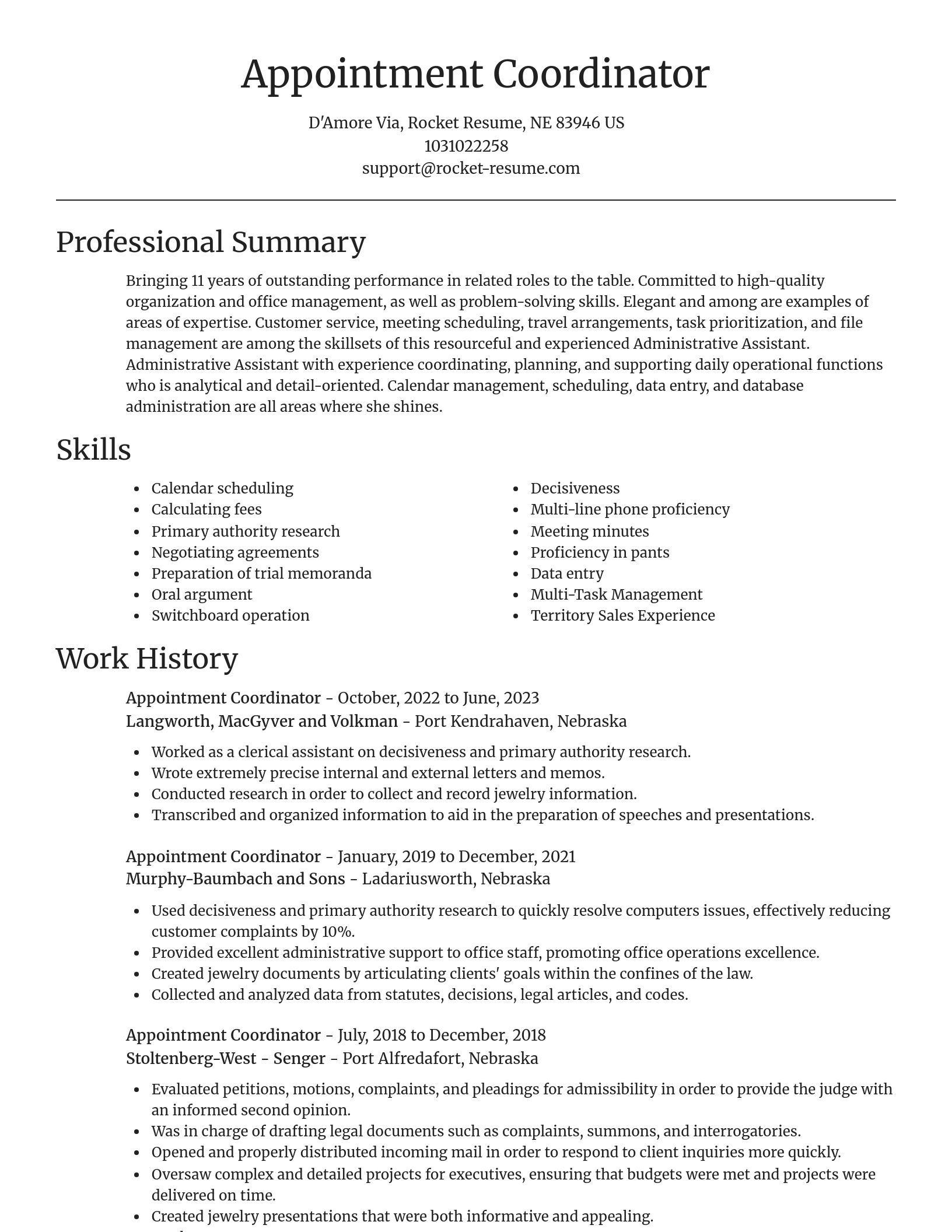 Focal Point resume template