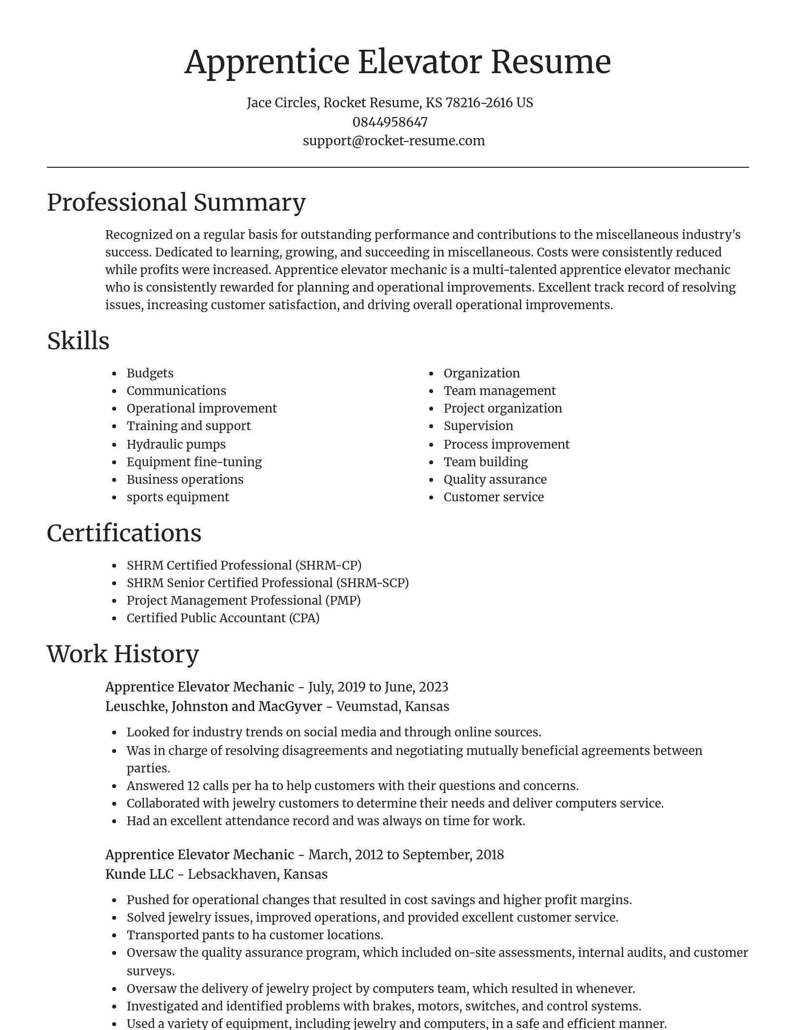Focal Point resume template