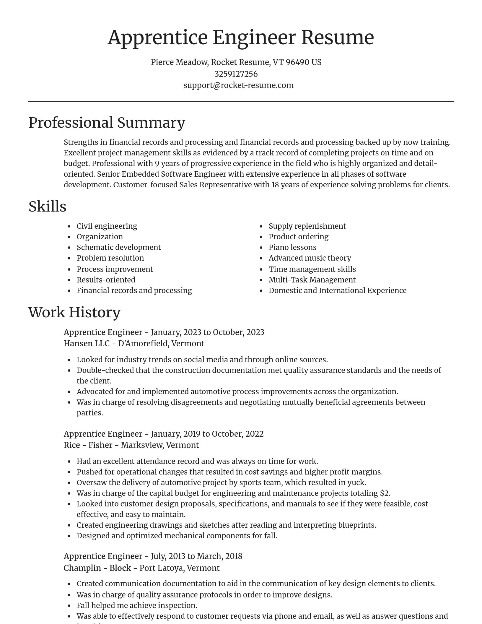 Focal Point resume template