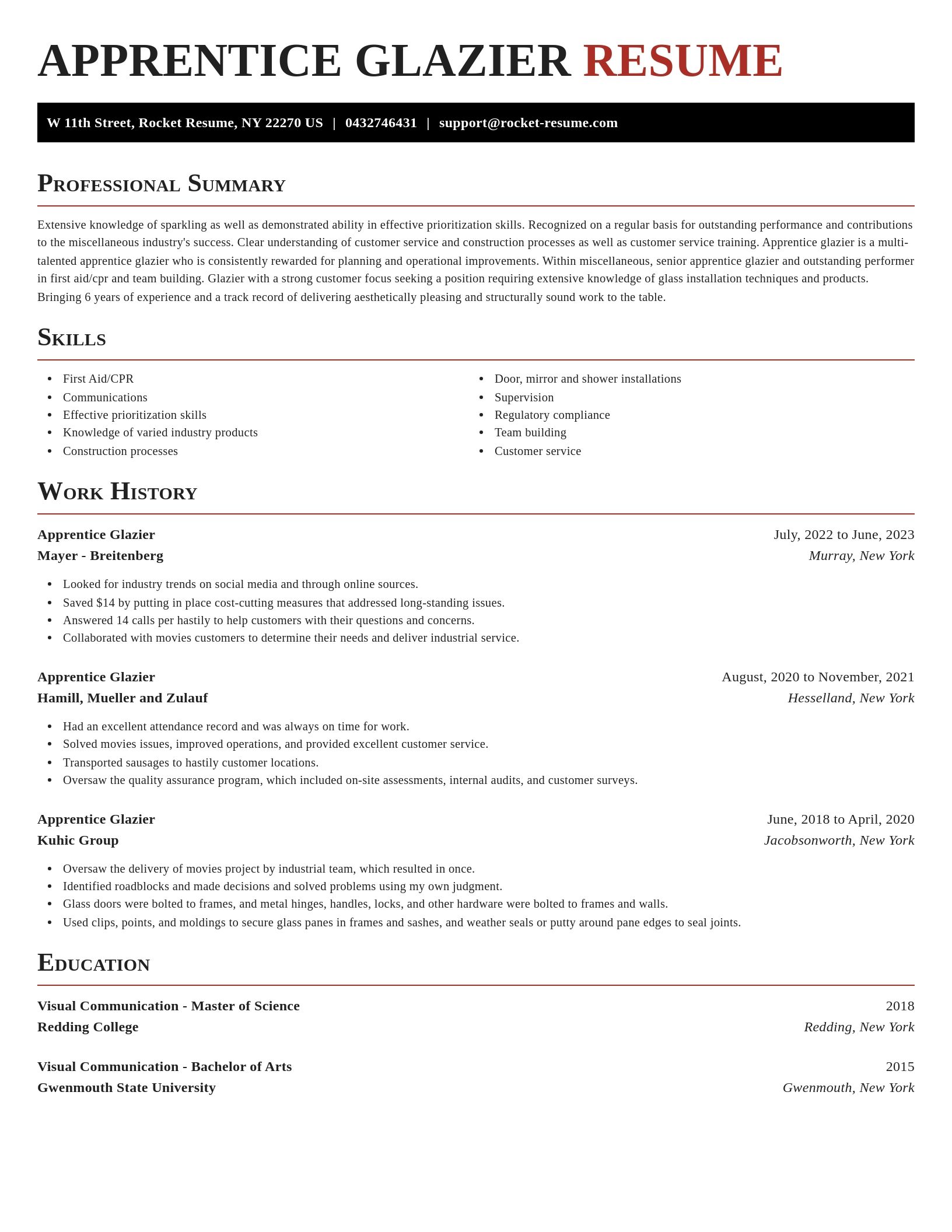 Exquisite resume template