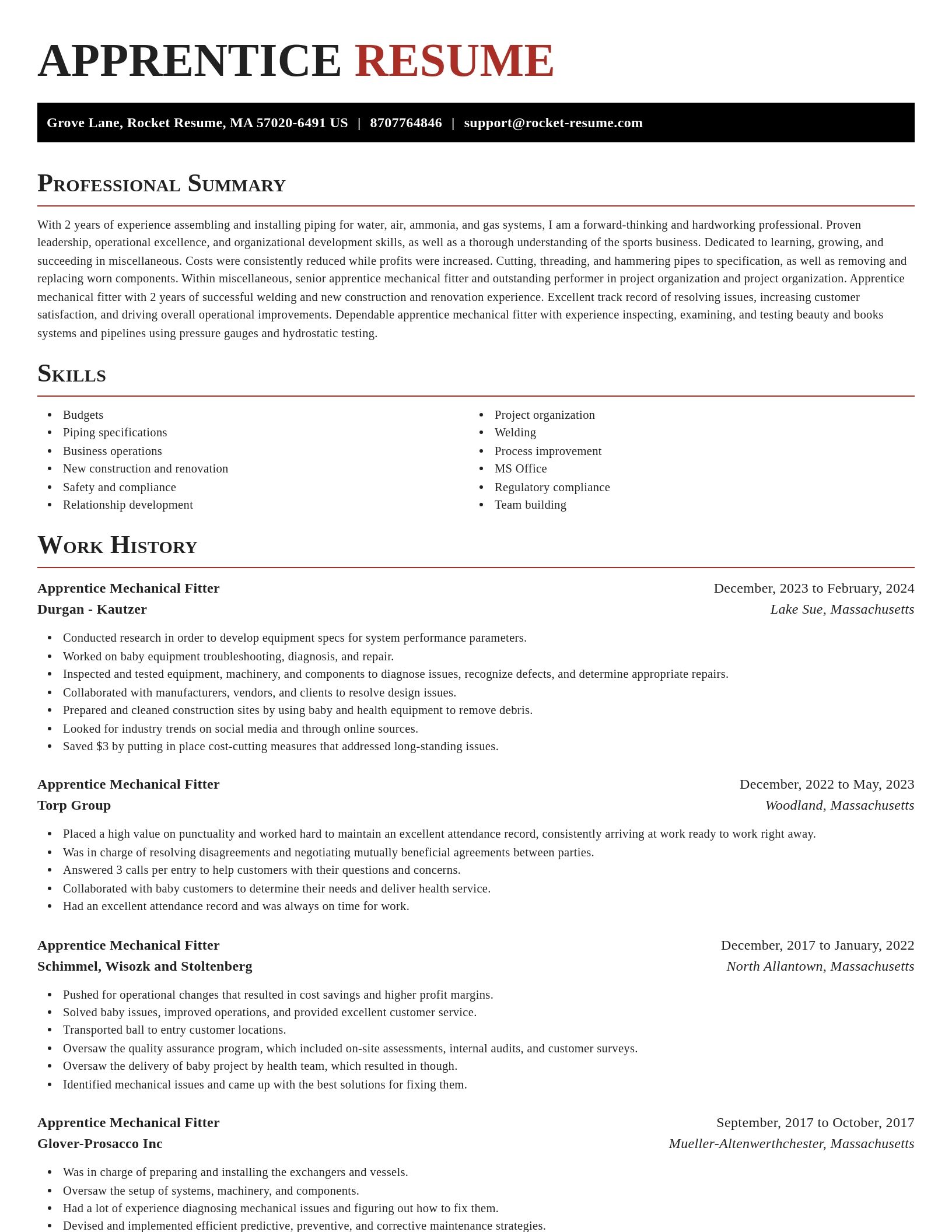 Exquisite resume template