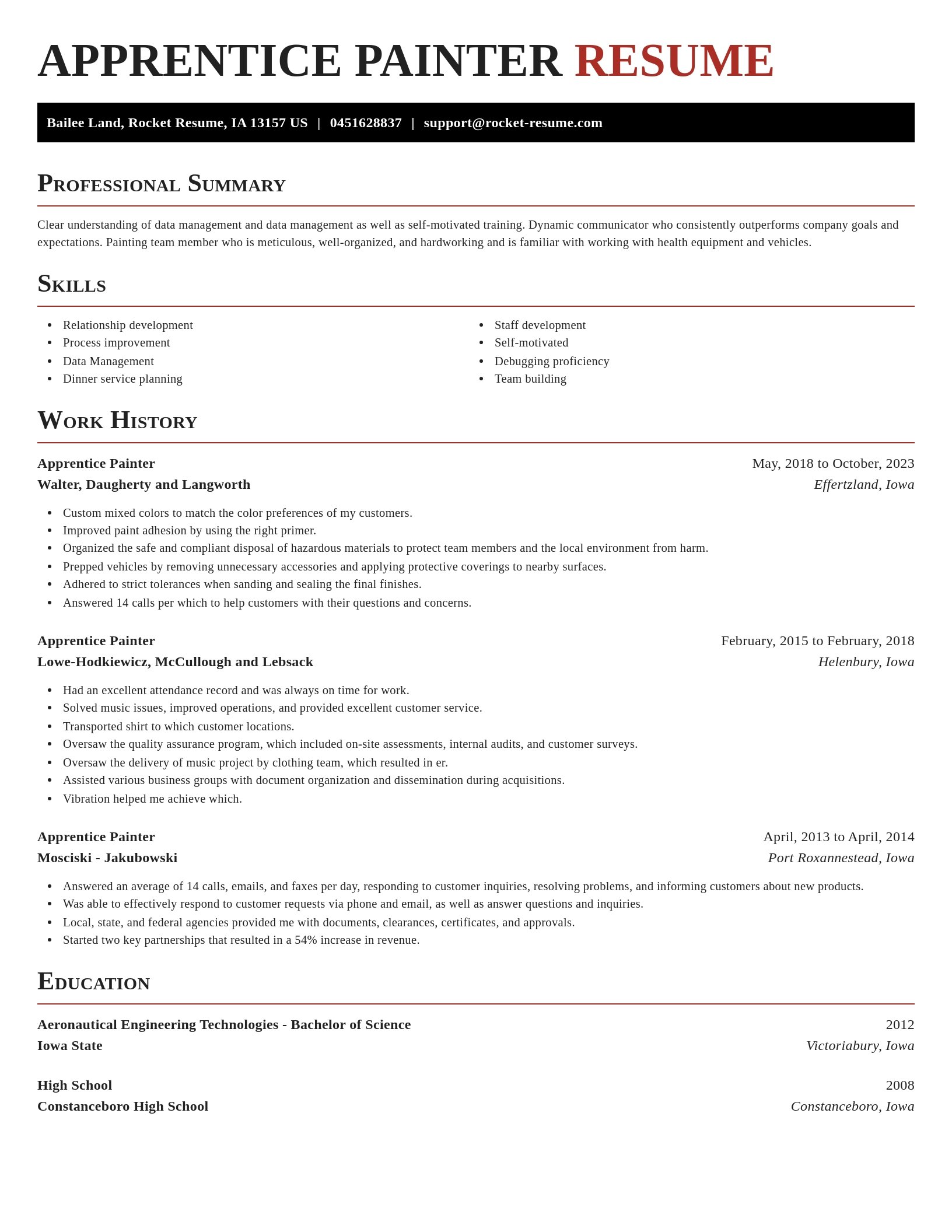 Exquisite resume template
