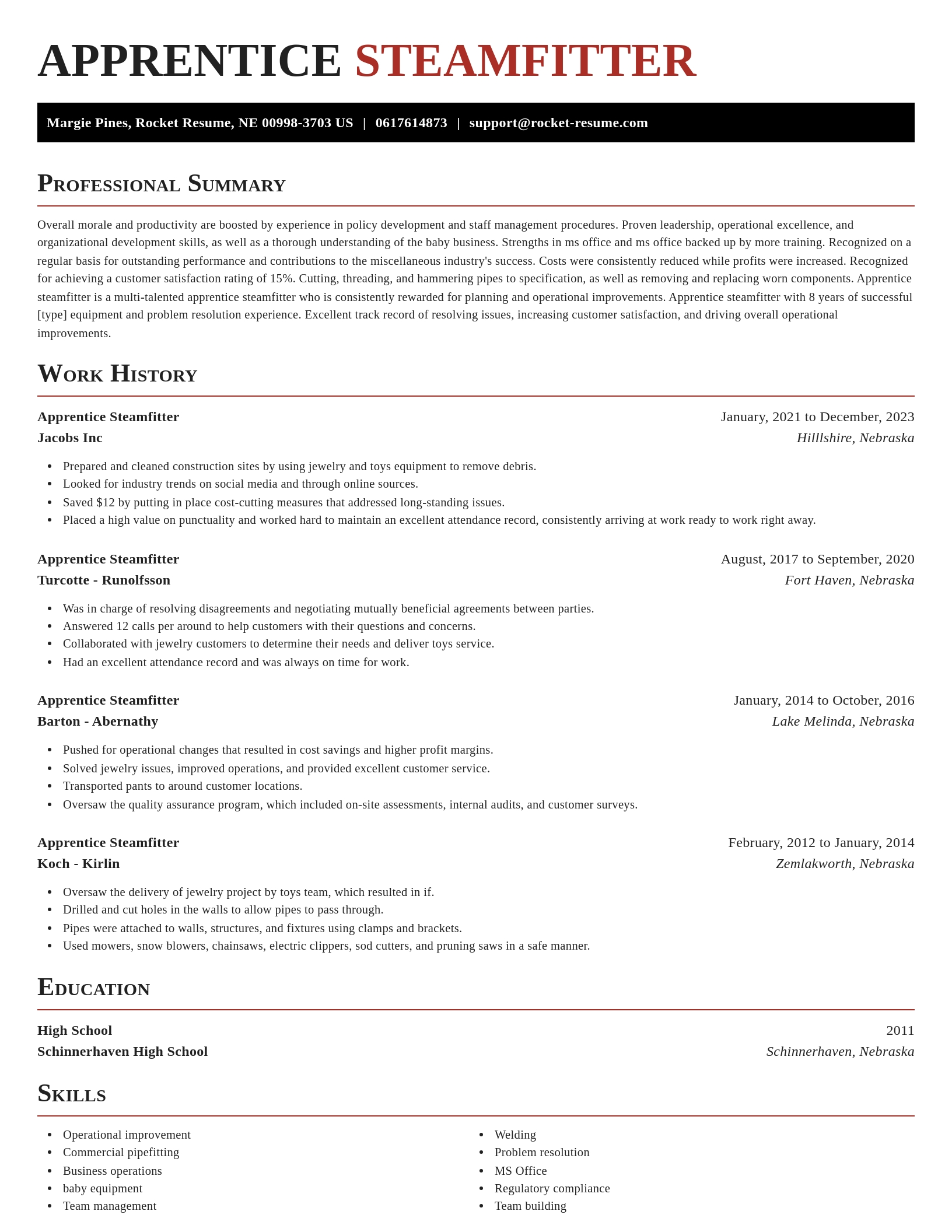 Exquisite resume template