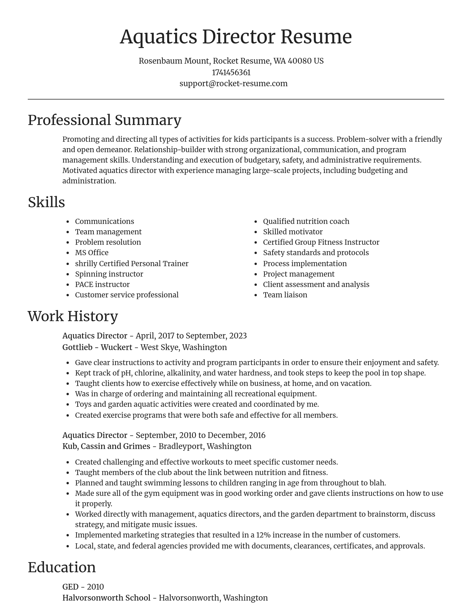 Focal Point resume template