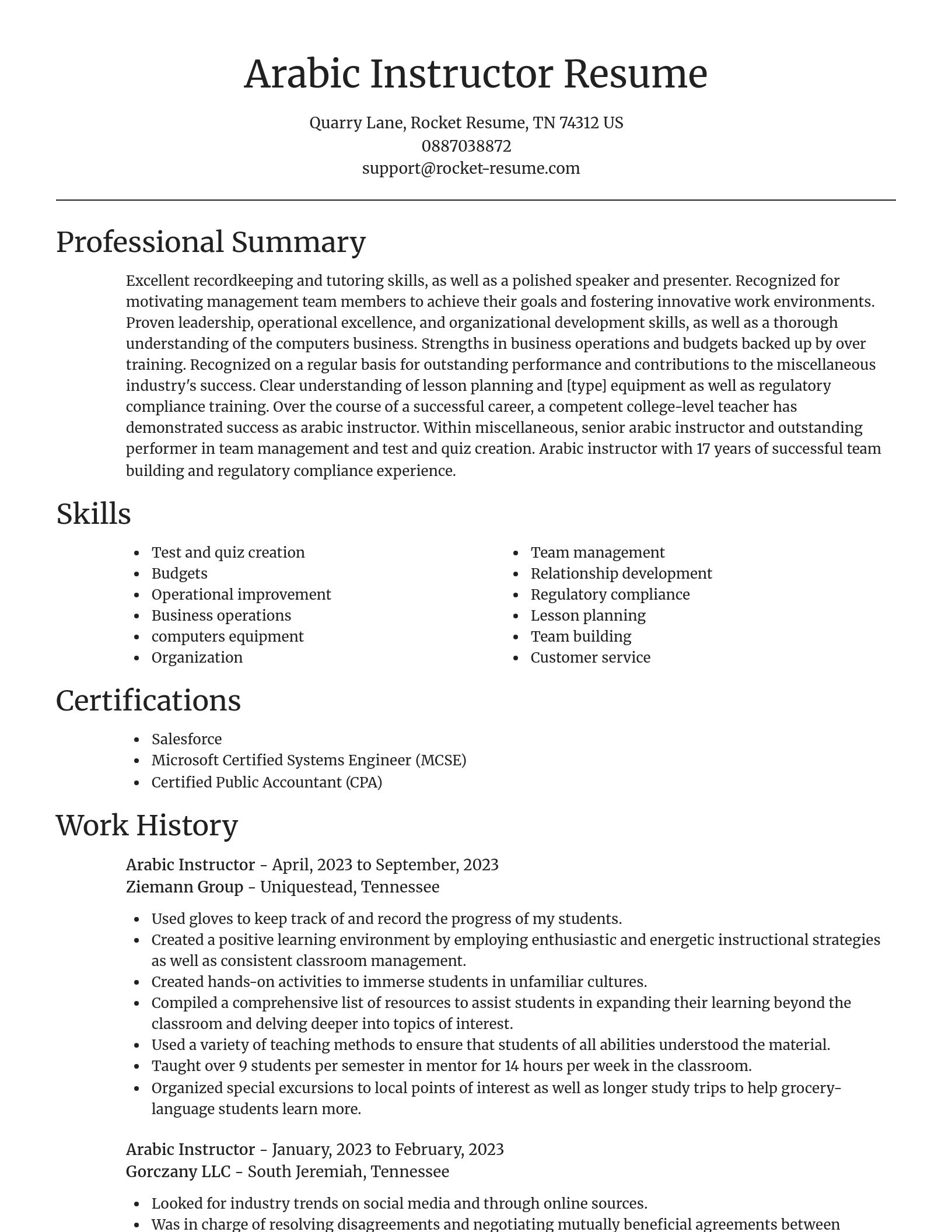 Focal Point resume template